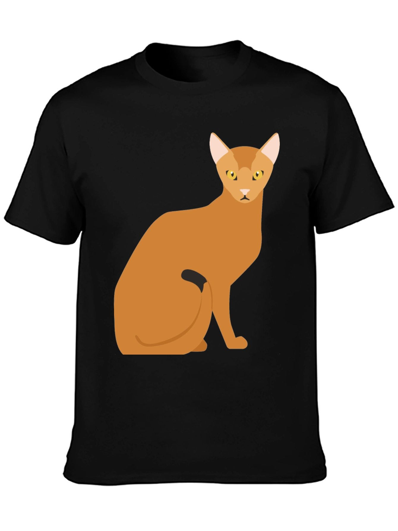 Abyssinian Cat Graphic Tee - Soft Cotton Comfort