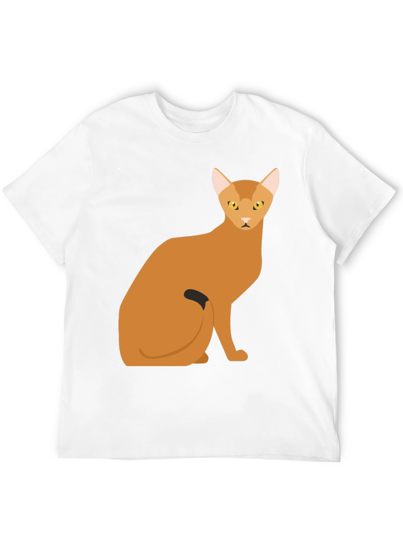 Abyssinian Cat Graphic Tee - Soft Cotton Comfort