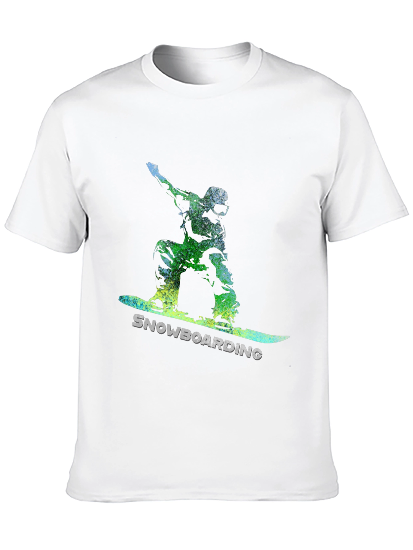 Snowboarding Graphic Tee - Black Cotton Comfort