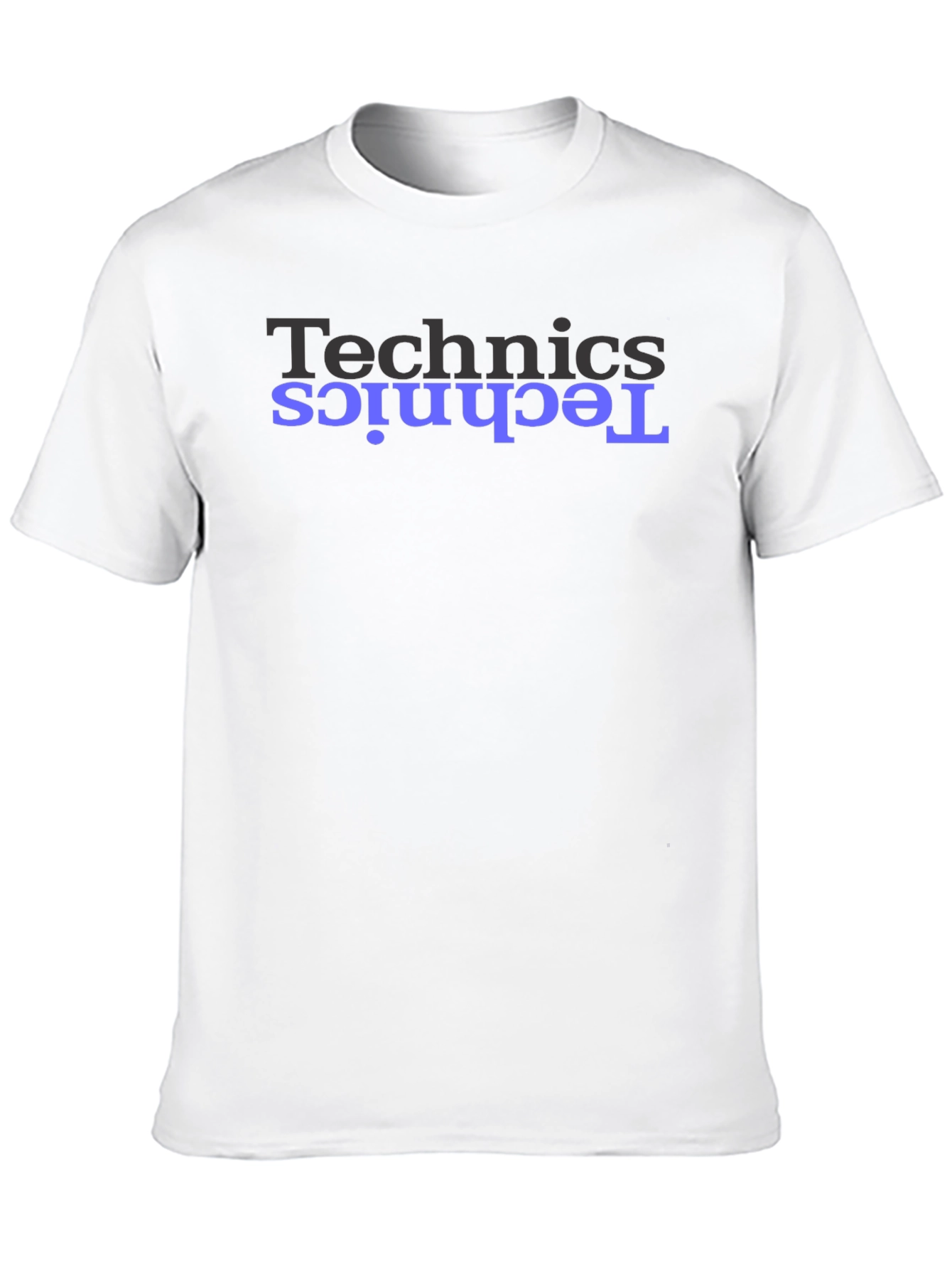 Technics Graphic Tee - Black Cotton T-Shirt