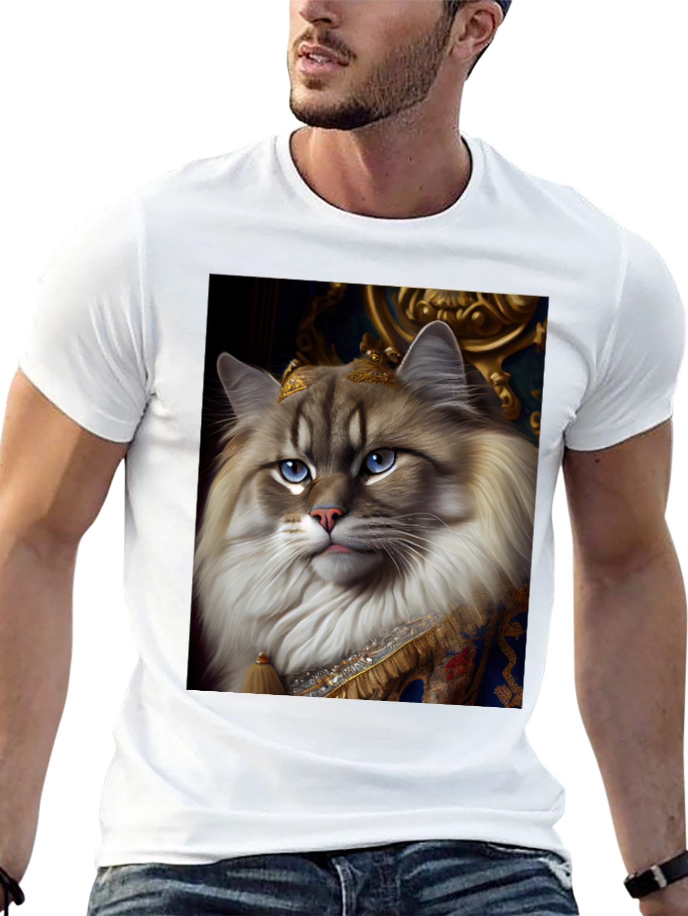 Royal Cat T-Shirt - Funny Pet Lover Tee