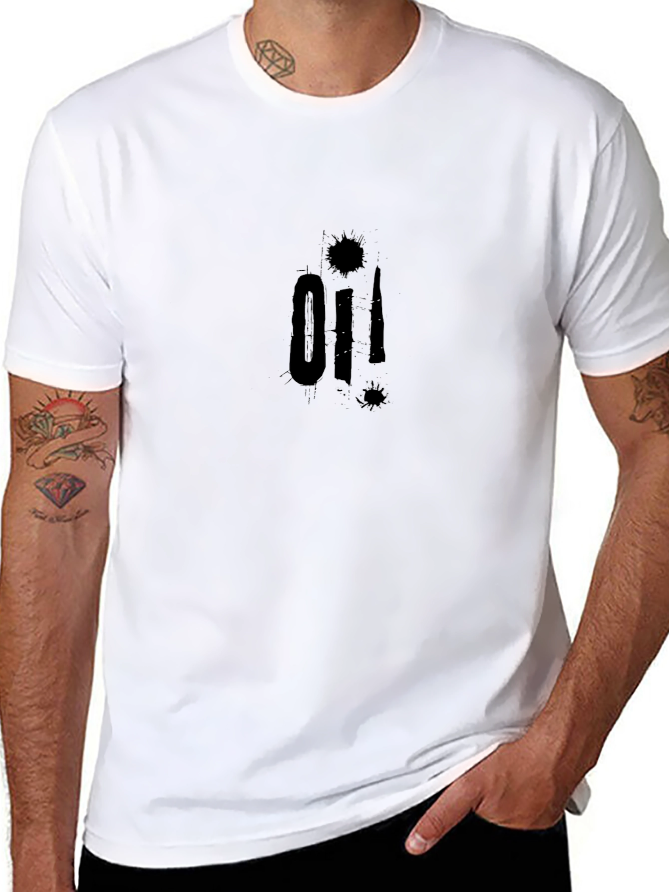 Graphic Black T-Shirt - 01! Design Casual Wear