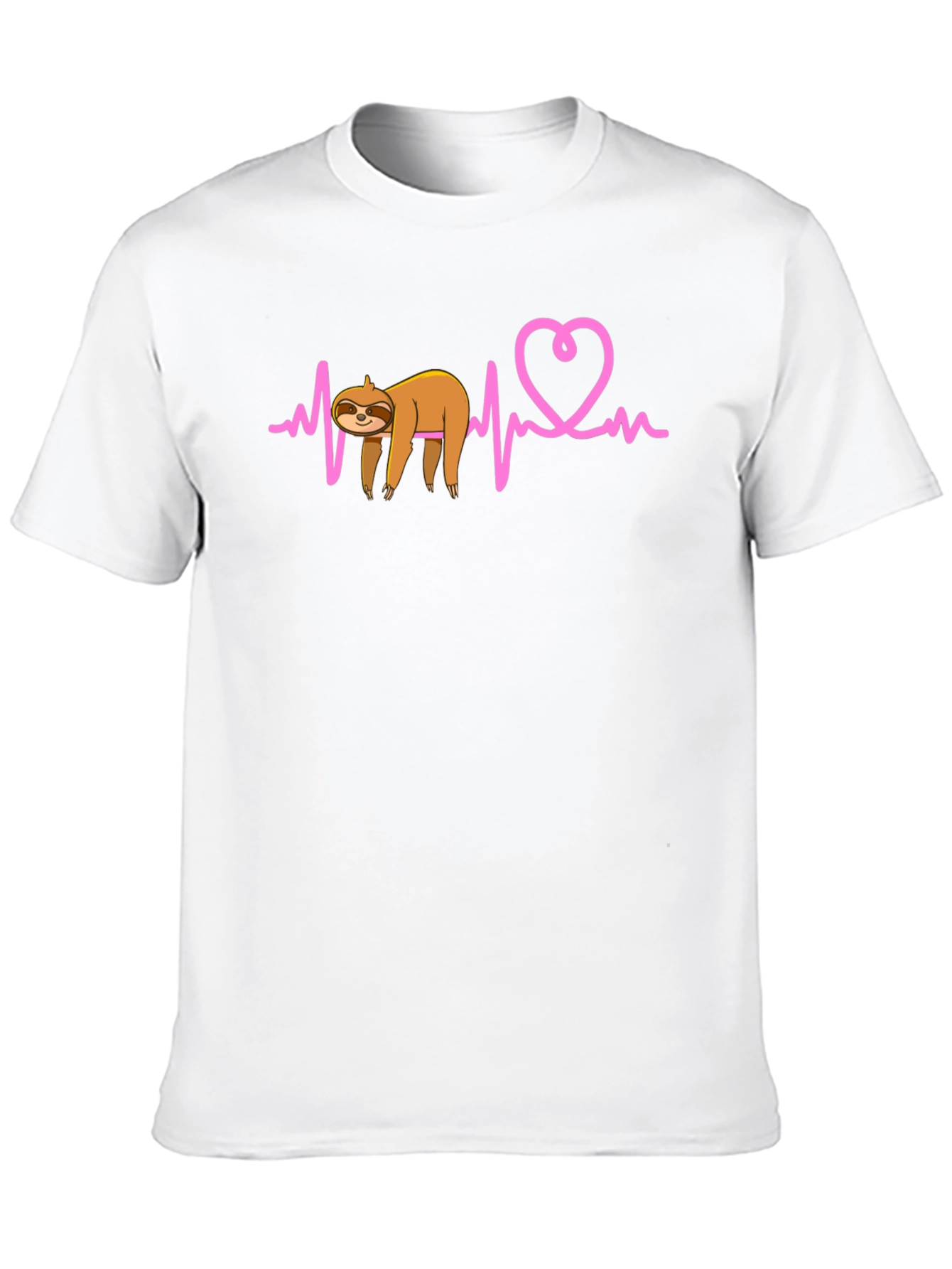 Sloth Heartbeat T-Shirt - Cute & Unique Design!