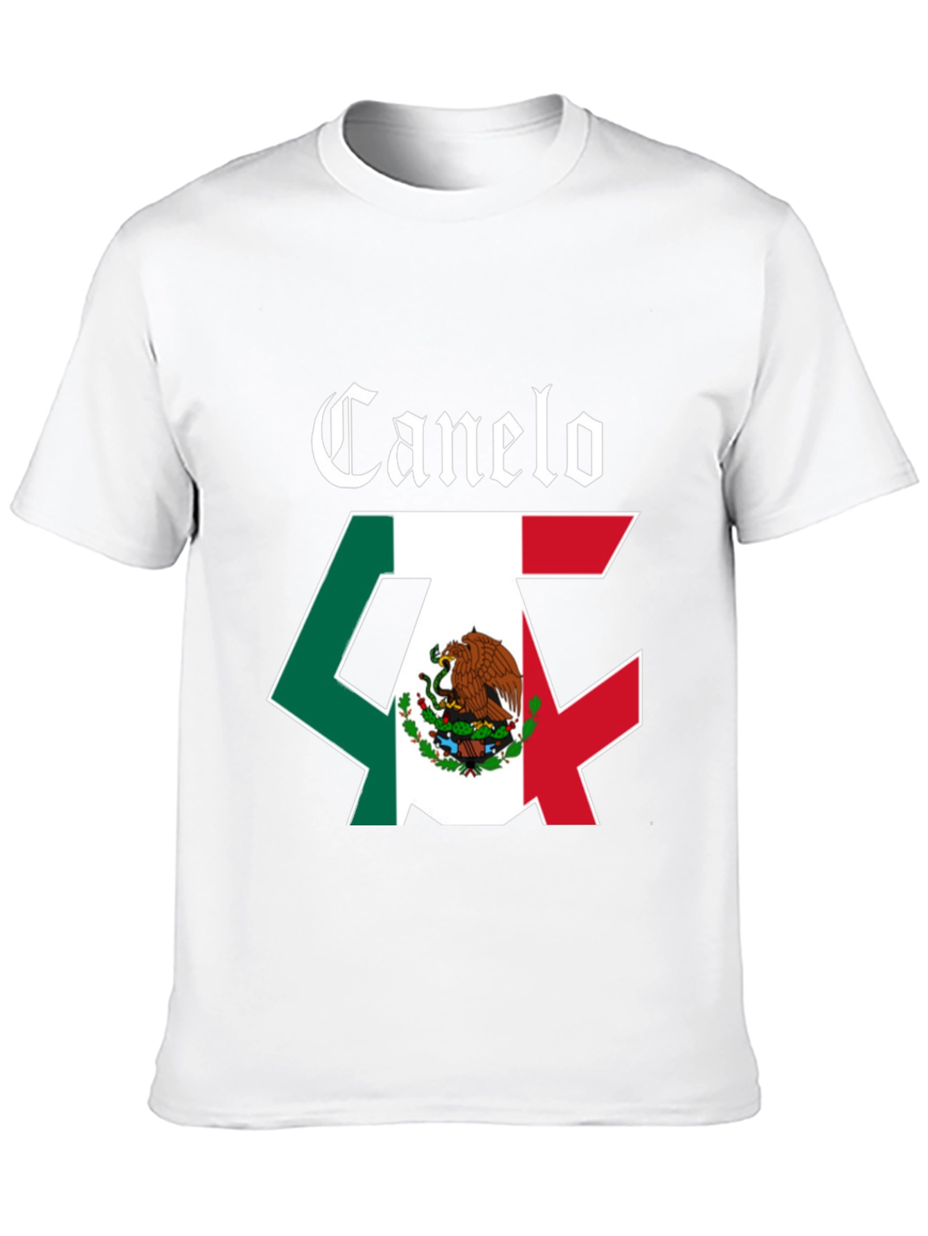 Canelo Mexico Flag Black T-Shirt