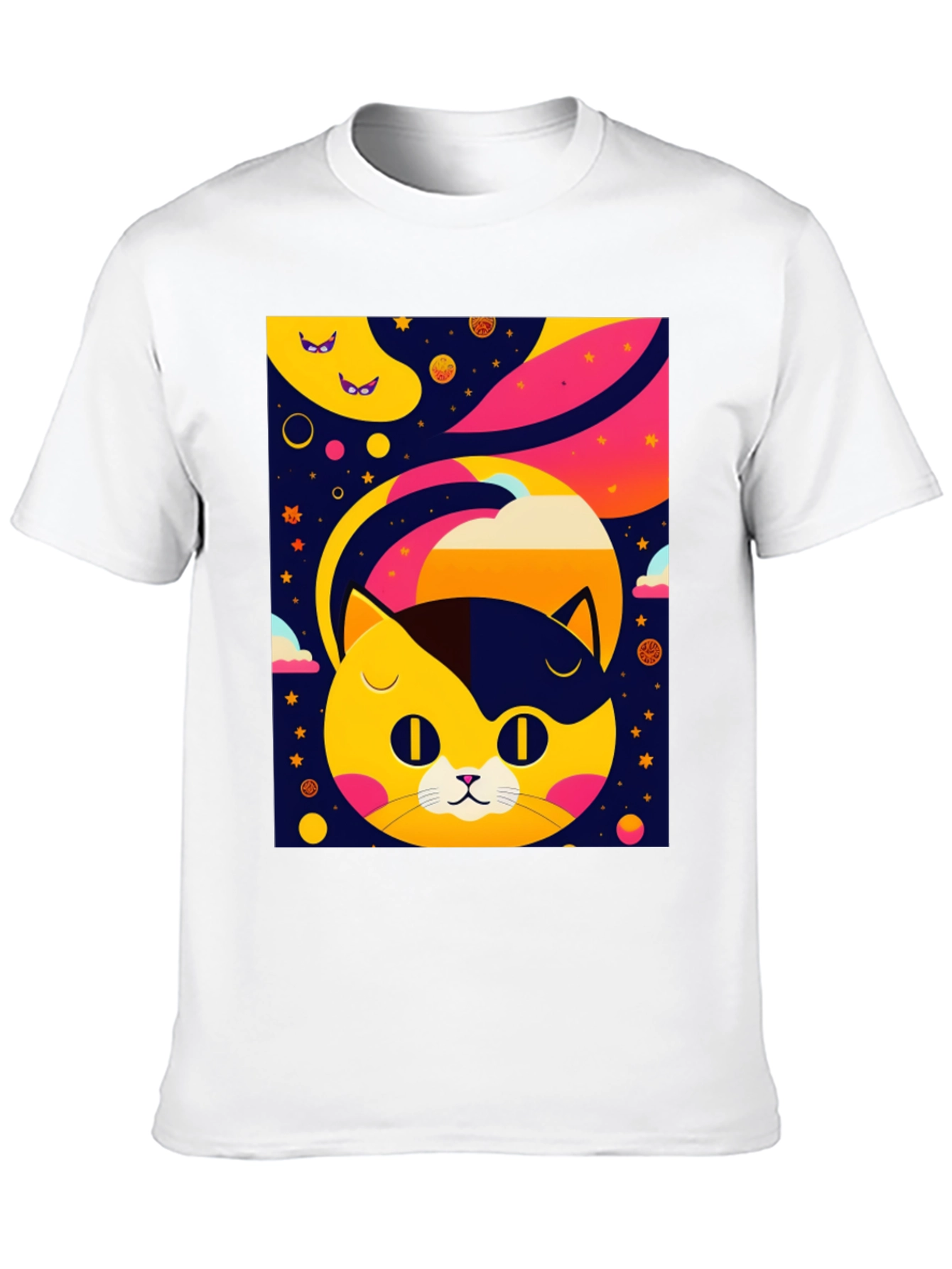 Cosmic Cat T-Shirt - Retro Style Design