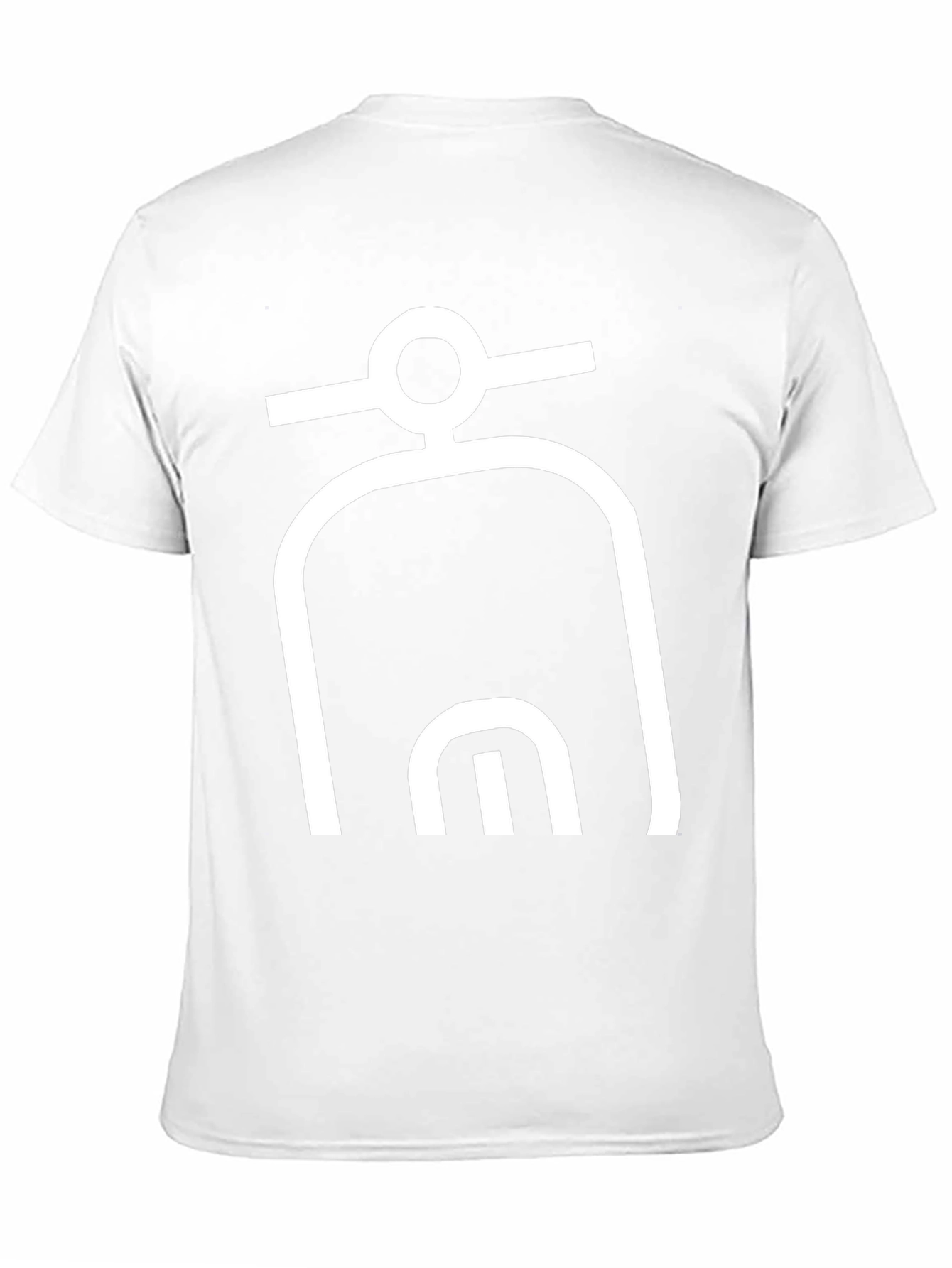 Abstract Symbol Graphic Tee - Modern Black T-Shirt