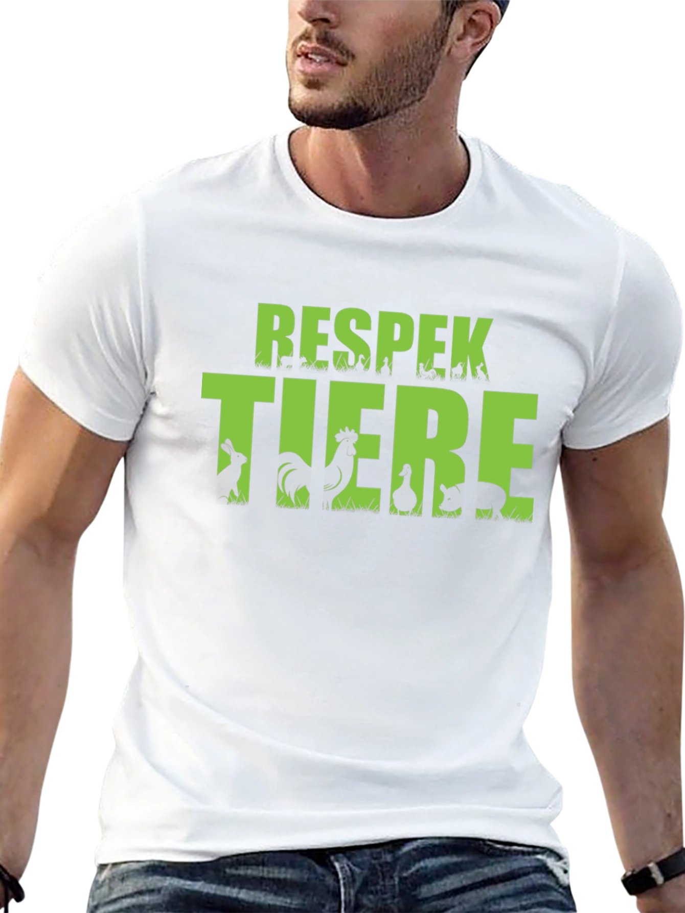 Respek Tiere Black T-Shirt - Animal Respect Tee