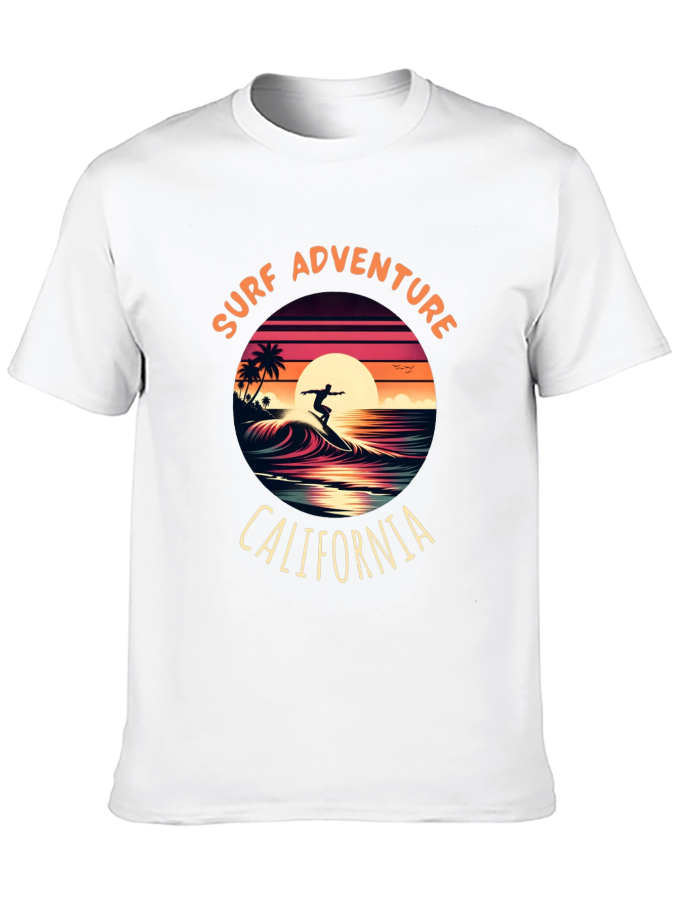Surf Adventure California Graphic Tee