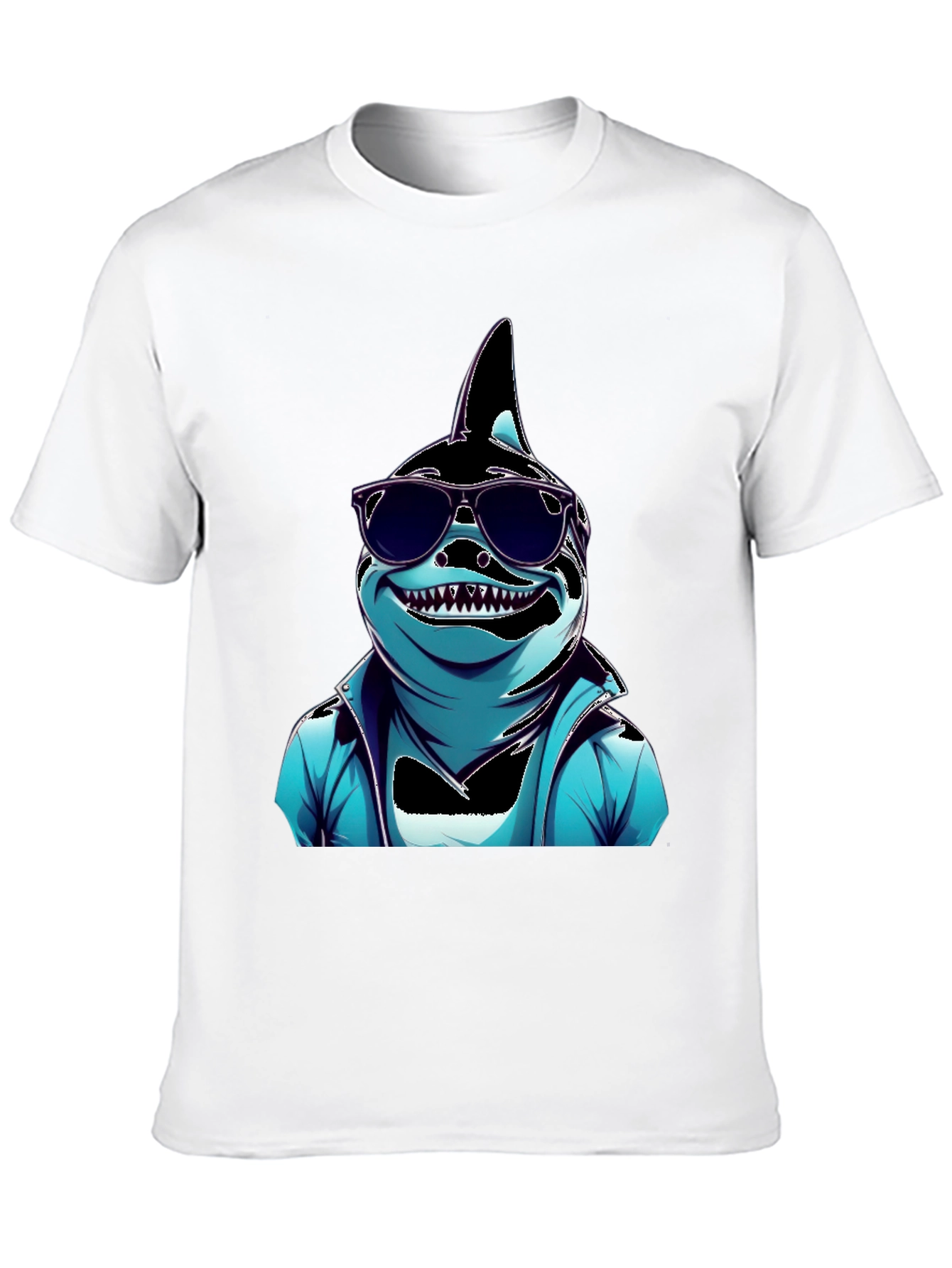 Cool Cartoon Shark Graphic Tee