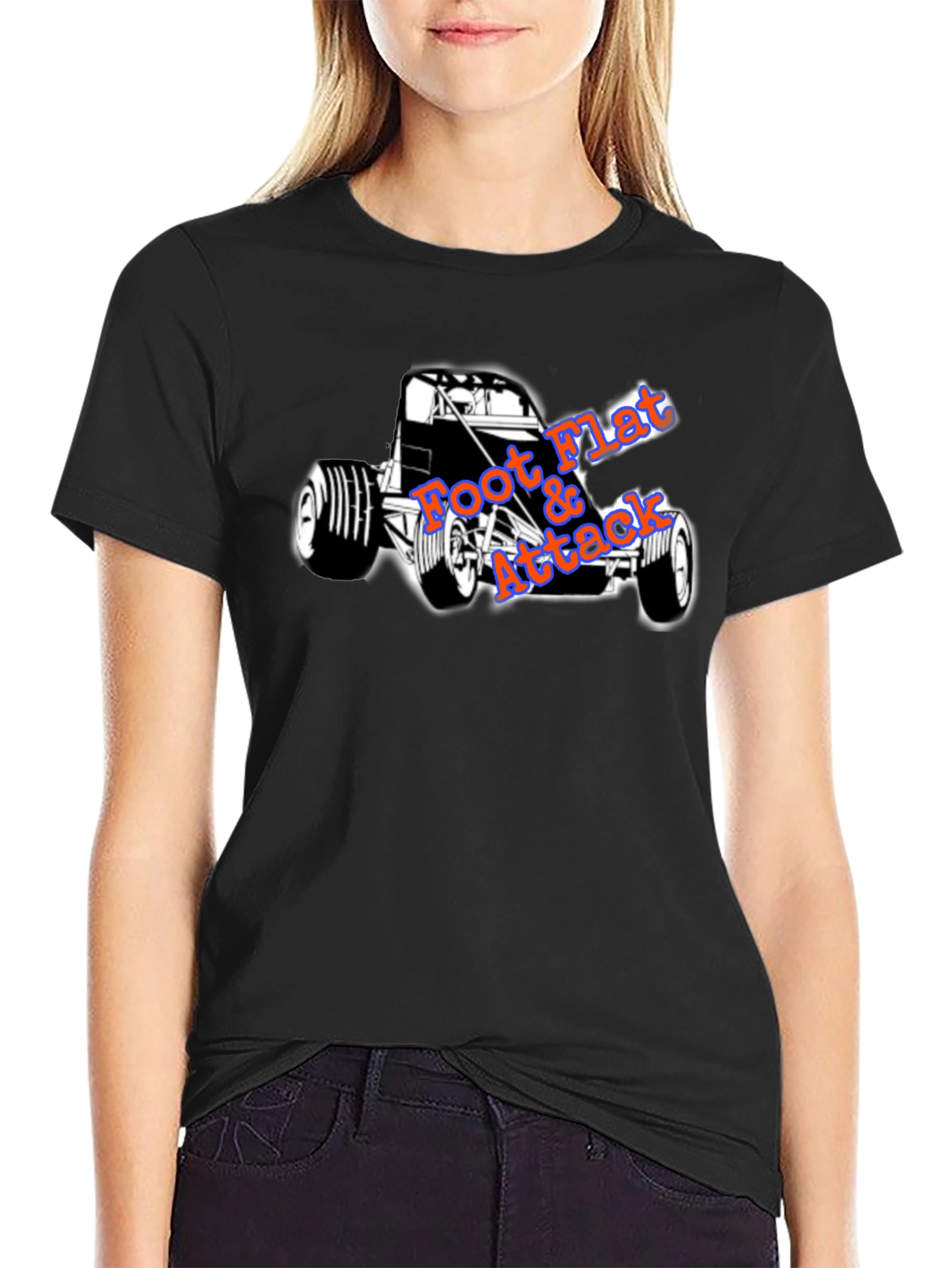 Foot Flat Attack Racing T-Shirt