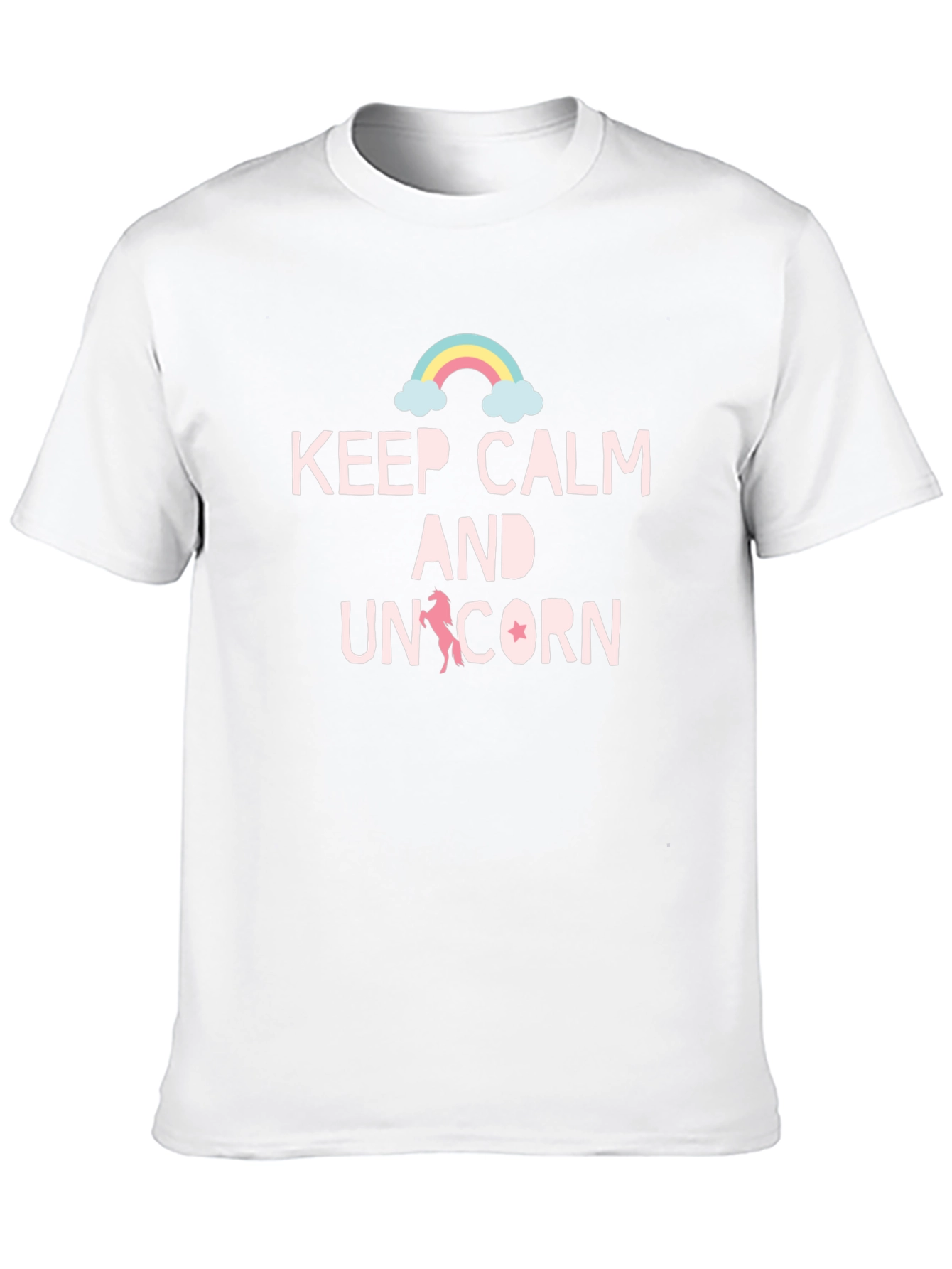 Keep Calm & Unicorn Black T-Shirt