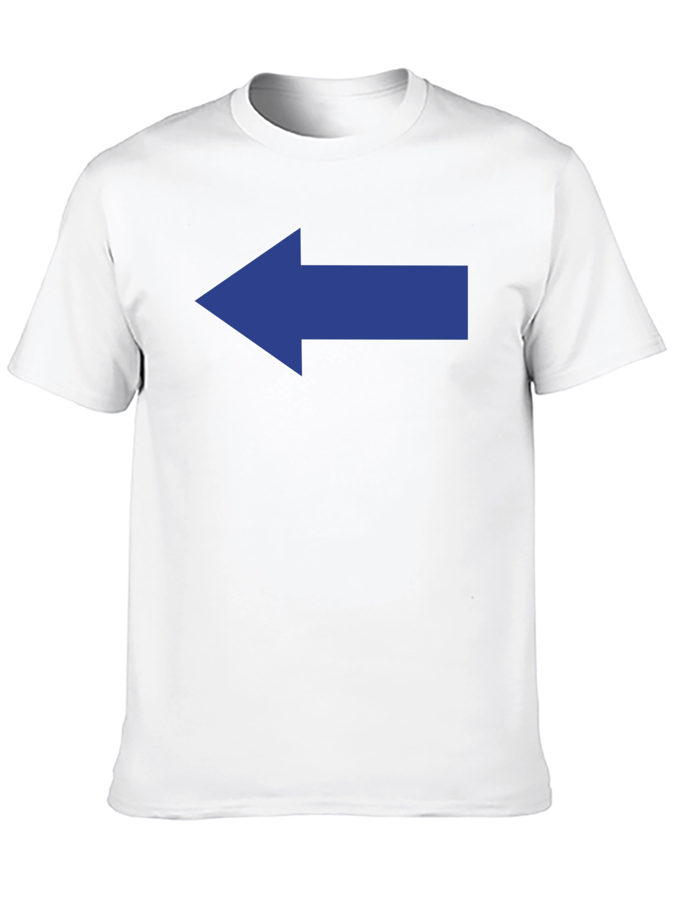 Left Arrow Graphic Tee - Mens Black Cotton T-Shirt