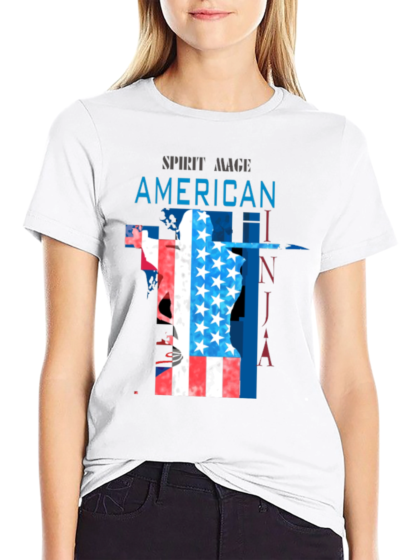 American Ninja Spirit Mage Black T-Shirt