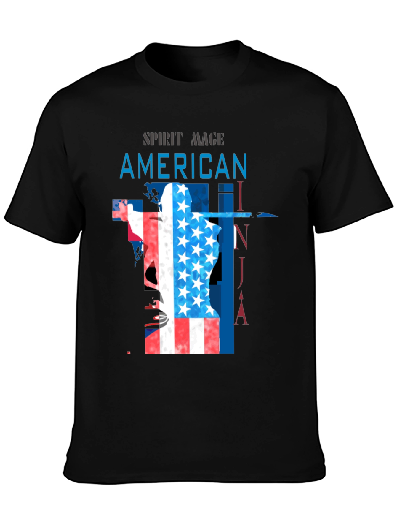 American Ninja Spirit Mage Black T-Shirt