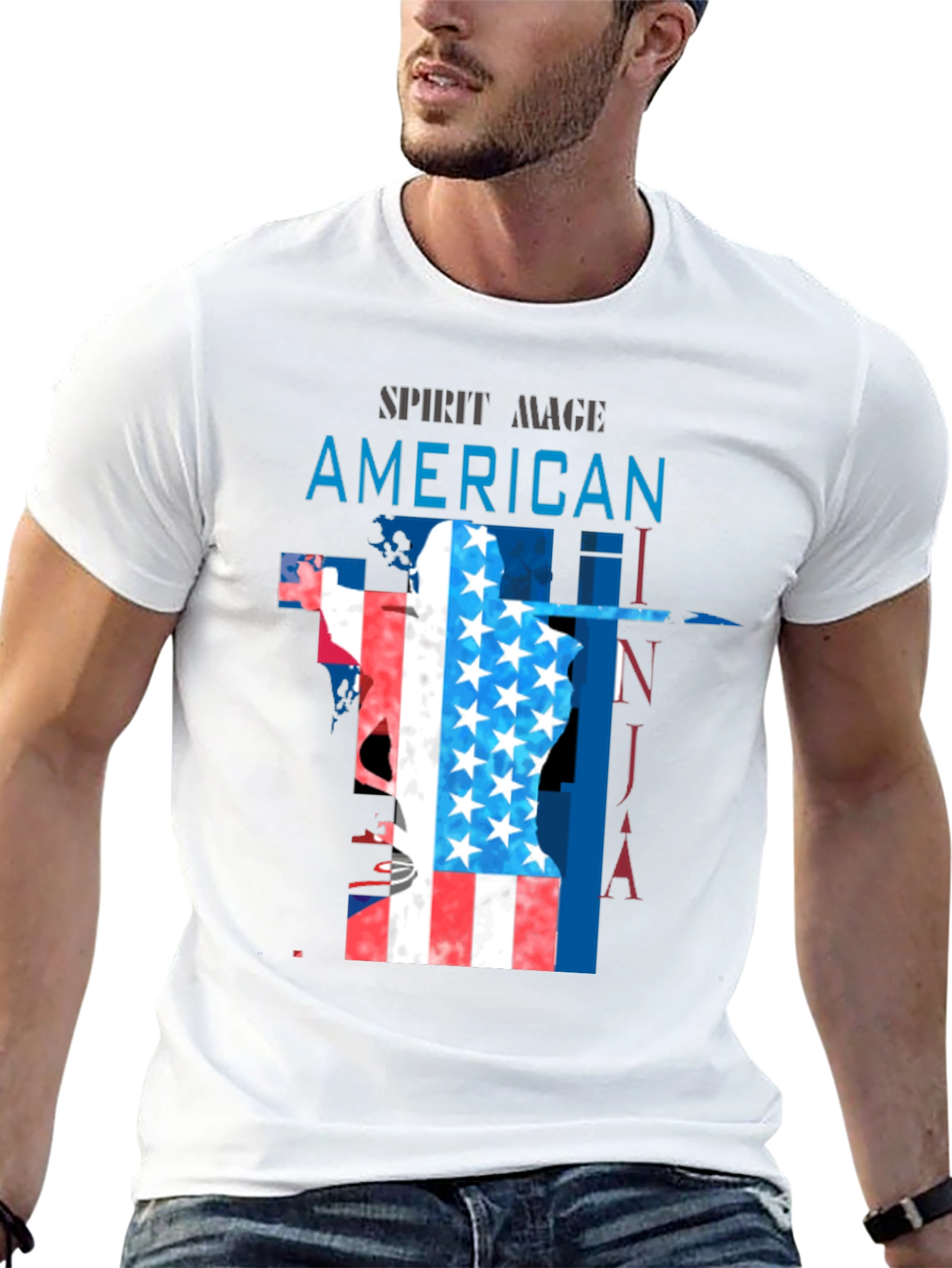 American Ninja Spirit Mage Black T-Shirt