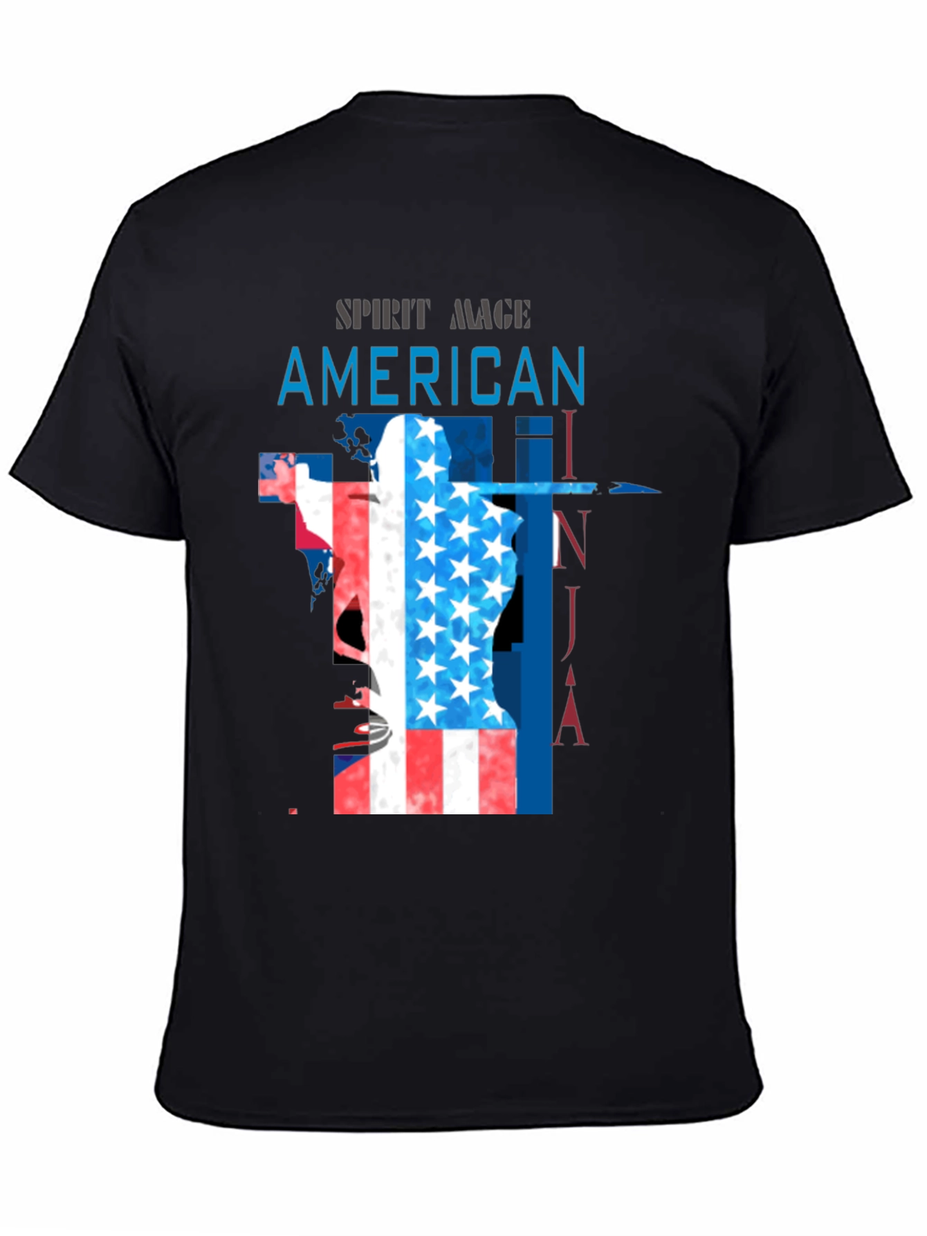 American Ninja Spirit Mage Black T-Shirt