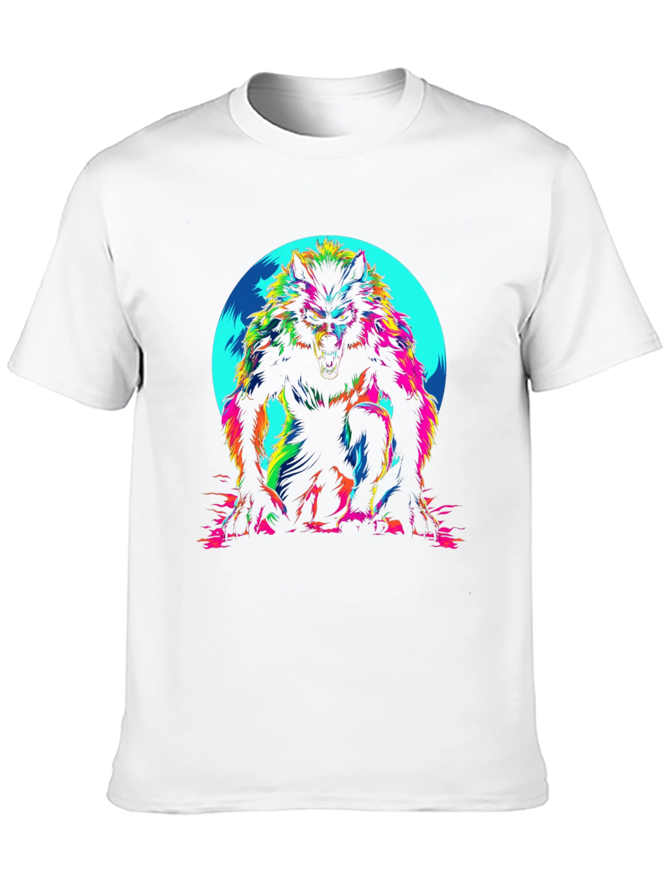 Vibrant Werewolf Graphic Tee