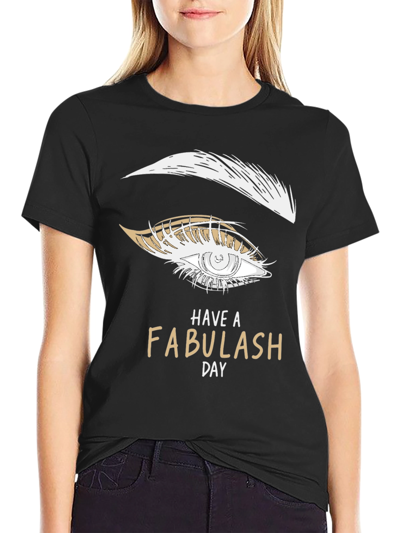 Fabulash Day Tee - Stylish Eye Graphic T-Shirt
