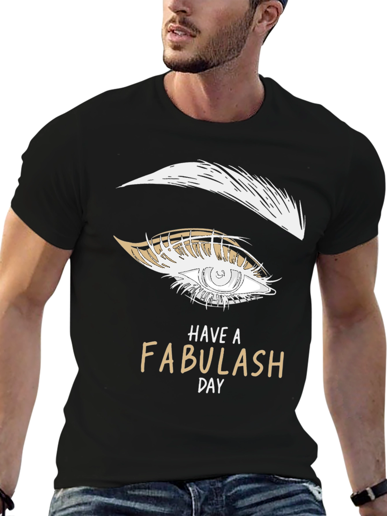 Fabulash Day Tee - Stylish Eye Graphic T-Shirt