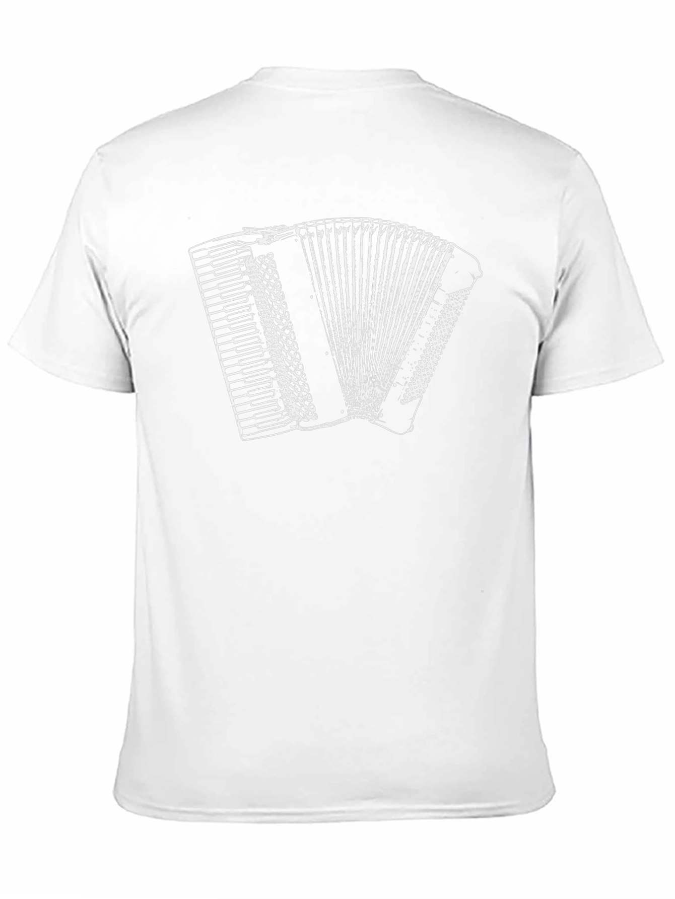 Accordion Graphic Print Black Tee