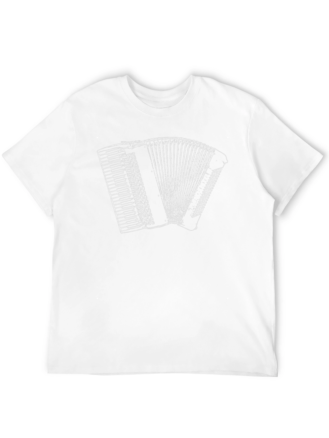 Accordion Graphic Print Black Tee