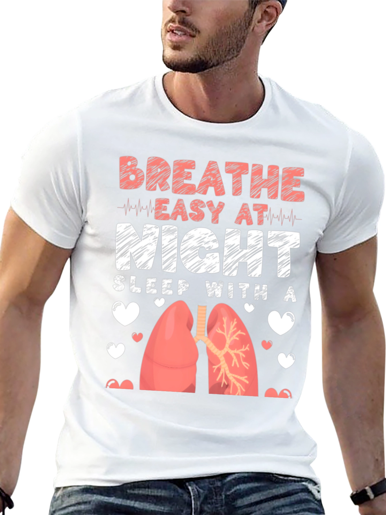 Breathe Easy at Night Lungs Graphic Tee