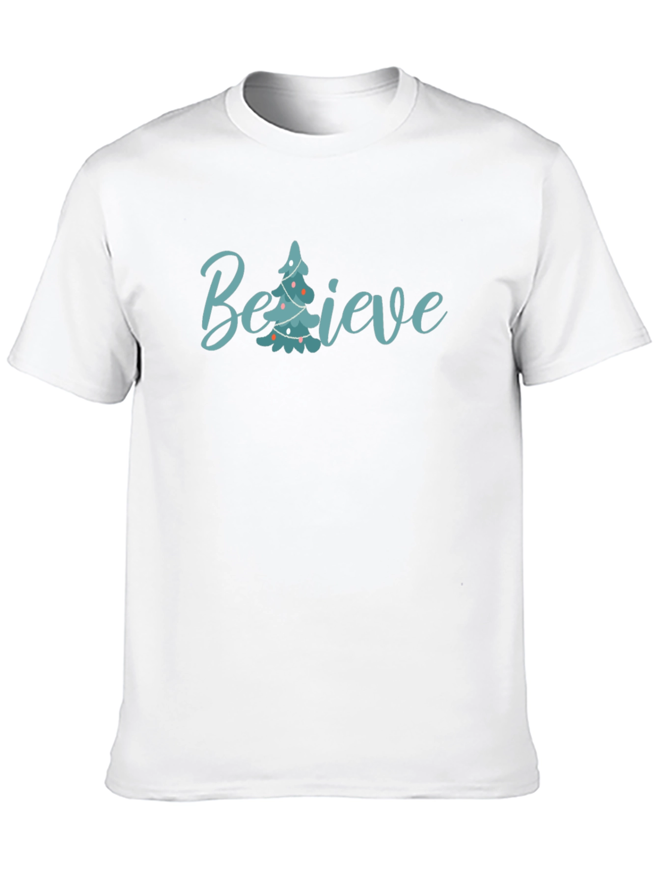 Believe Christmas Tree Graphic Tee