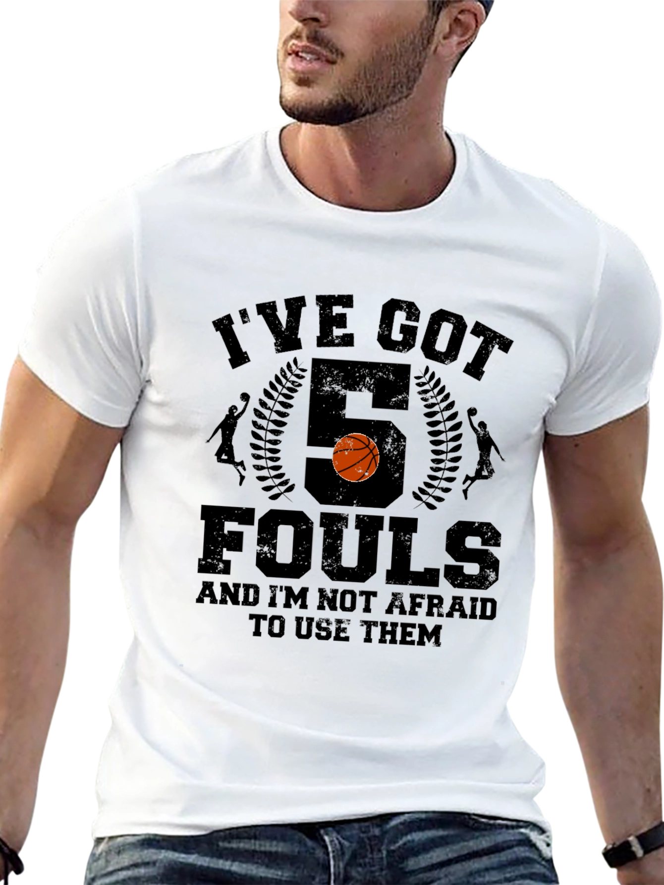 Basketball T-Shirt - Ive Got 5 Fouls