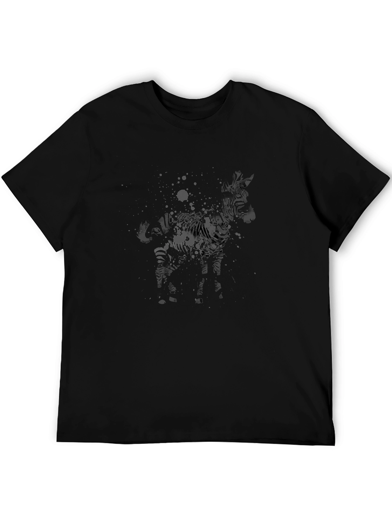 Abstract Zebra Graphic T-Shirt
