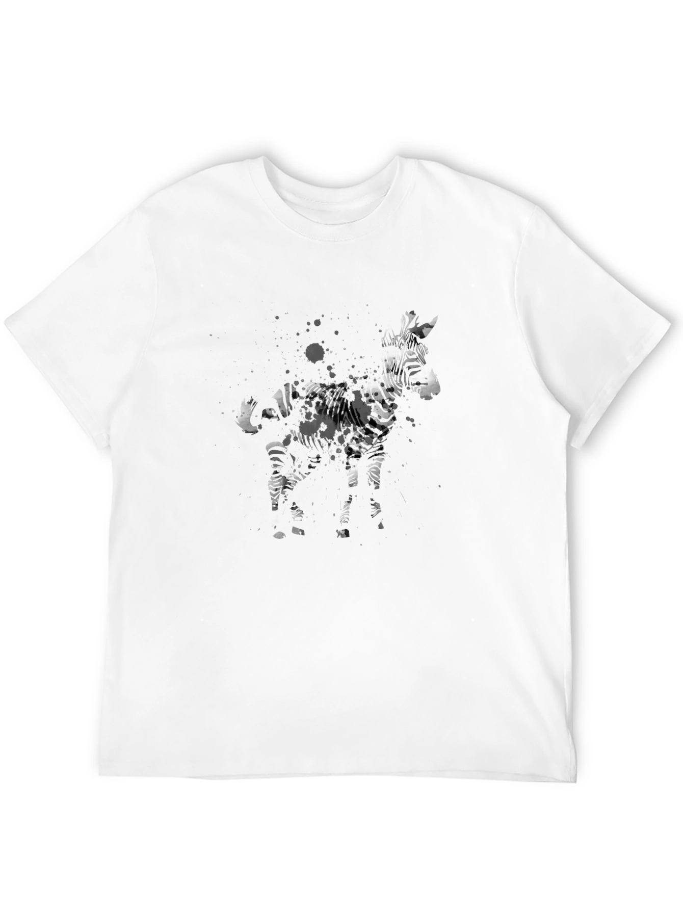 Abstract Zebra Graphic T-Shirt