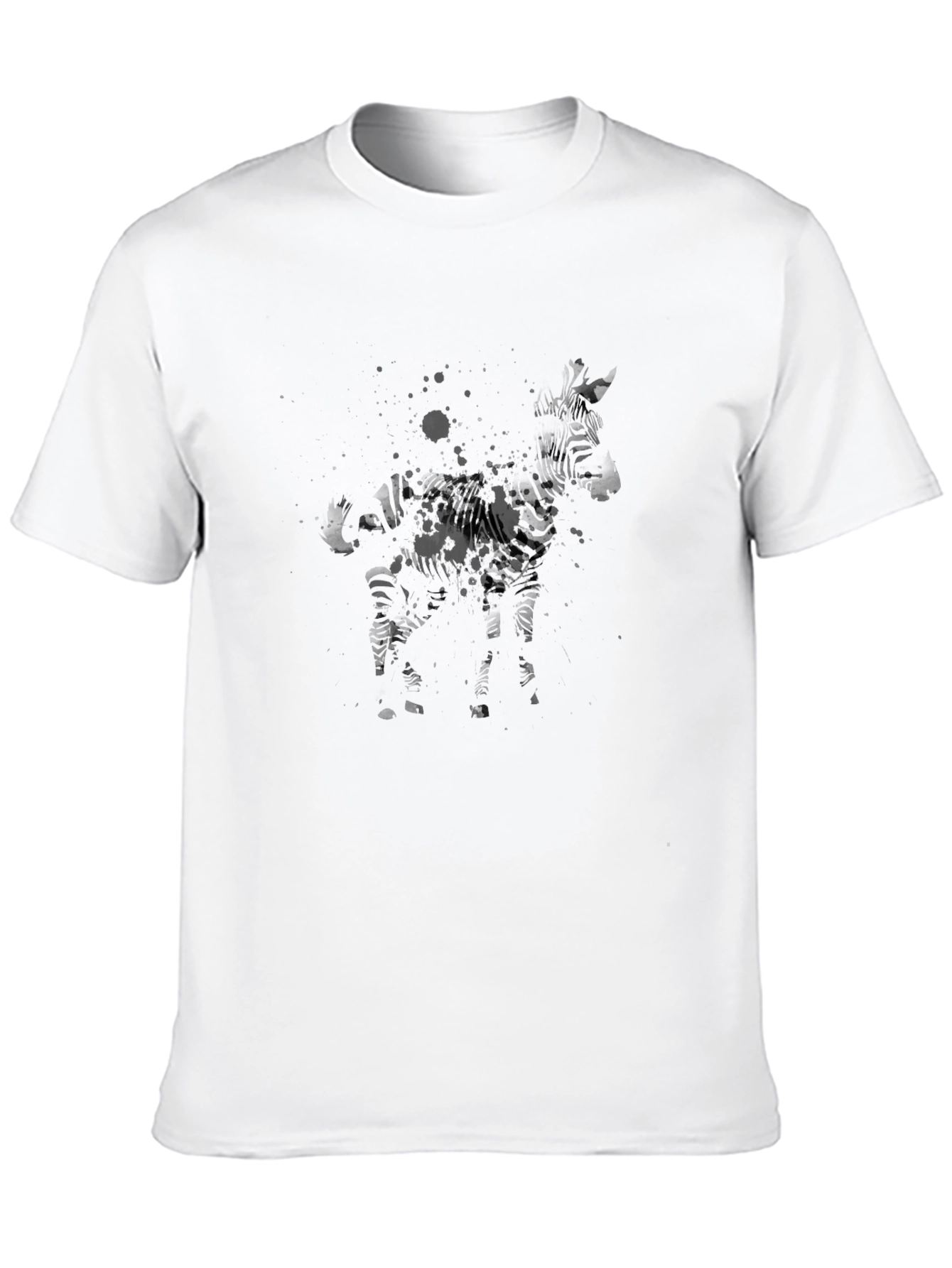 Abstract Zebra Graphic T-Shirt