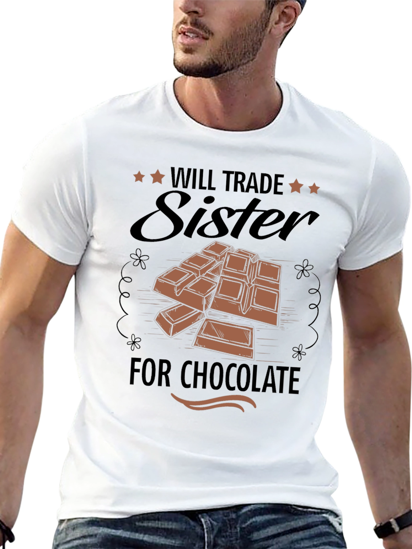 Will Trade Sister for Chocolate Graphic T-Shirt