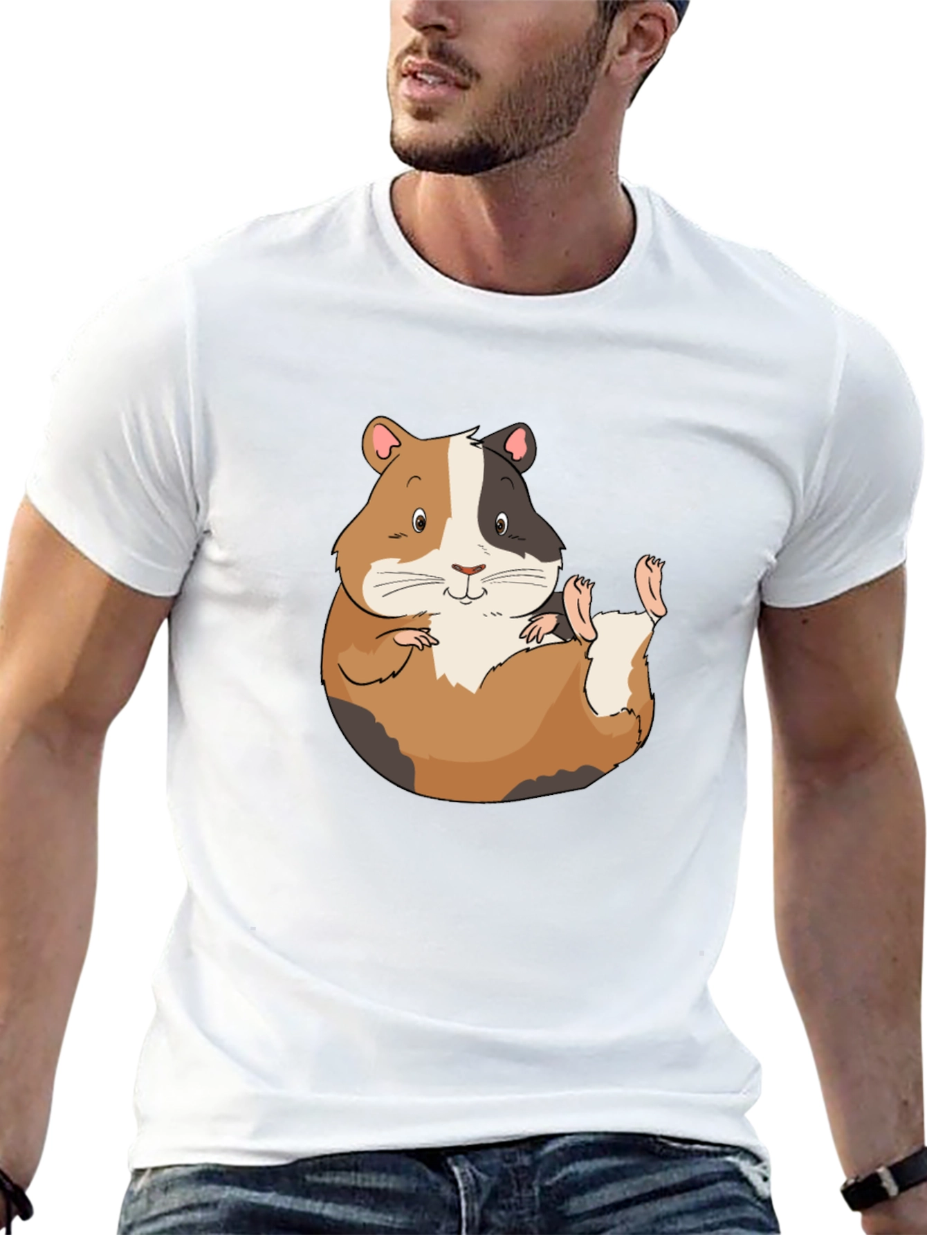 Guinea Pig Graphic T-Shirt - Cute Pet Tee