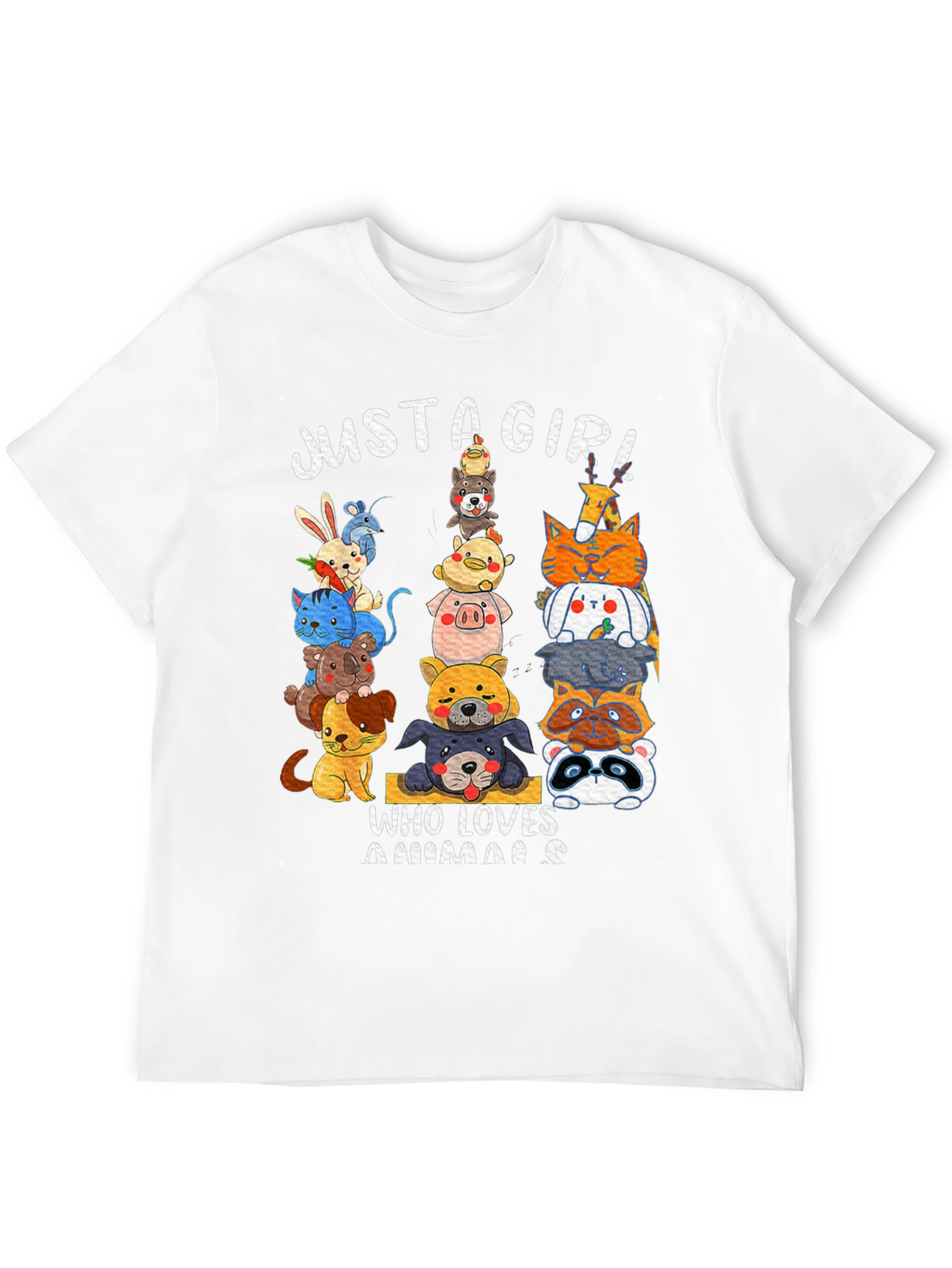 Just A Girl Who Loves Animals T-Shirt