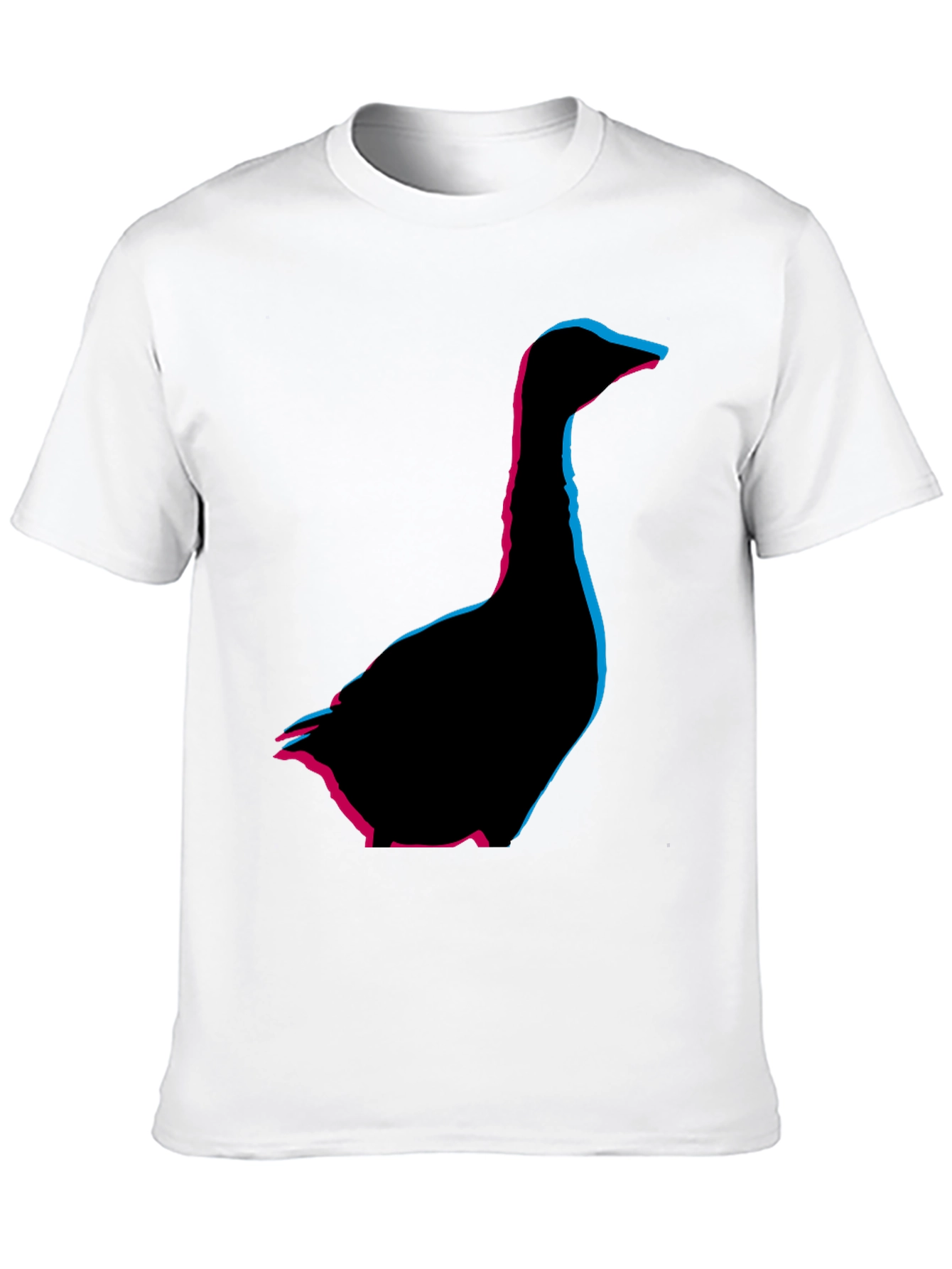 Geometric Goose Graphic Tee - Stylish Comfort