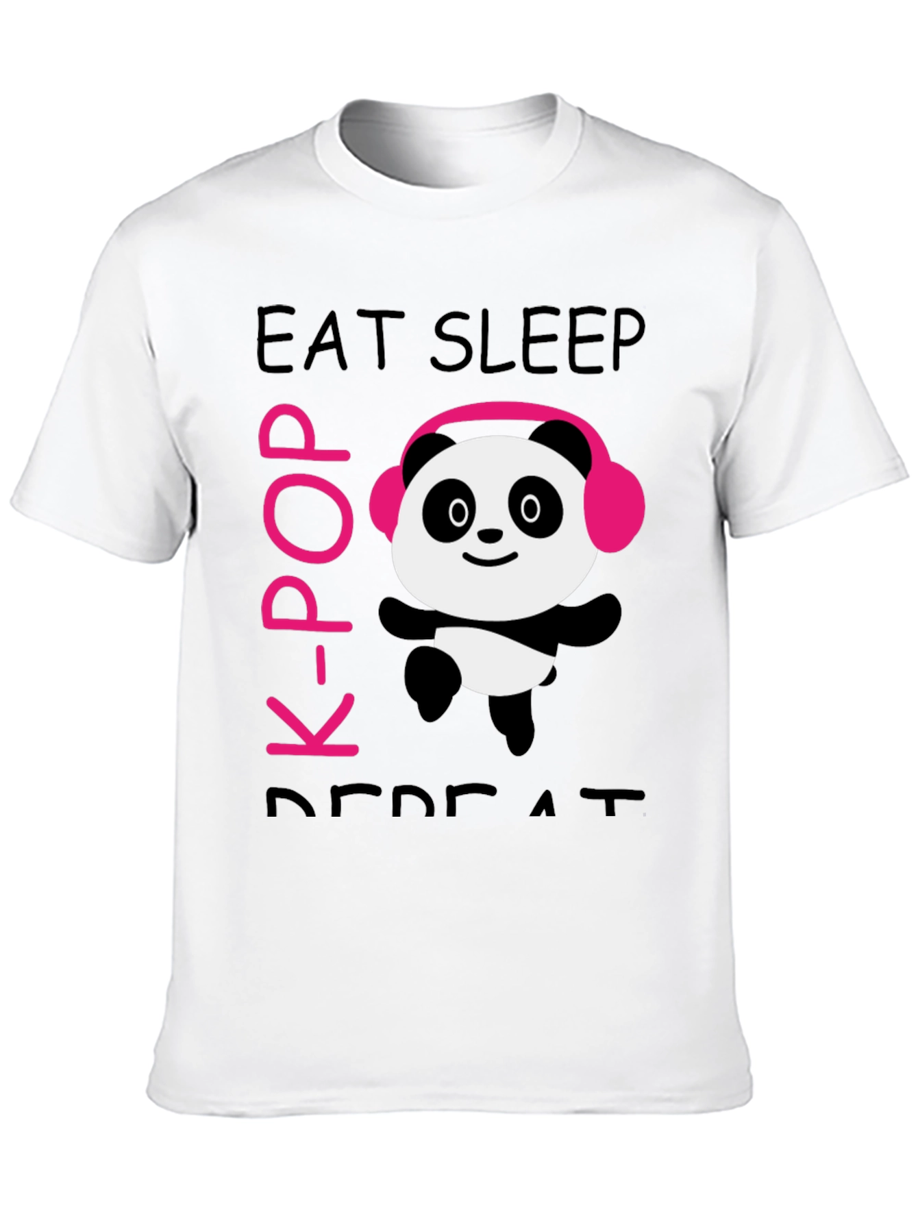Eat Sleep K-Pop Panda T-Shirt