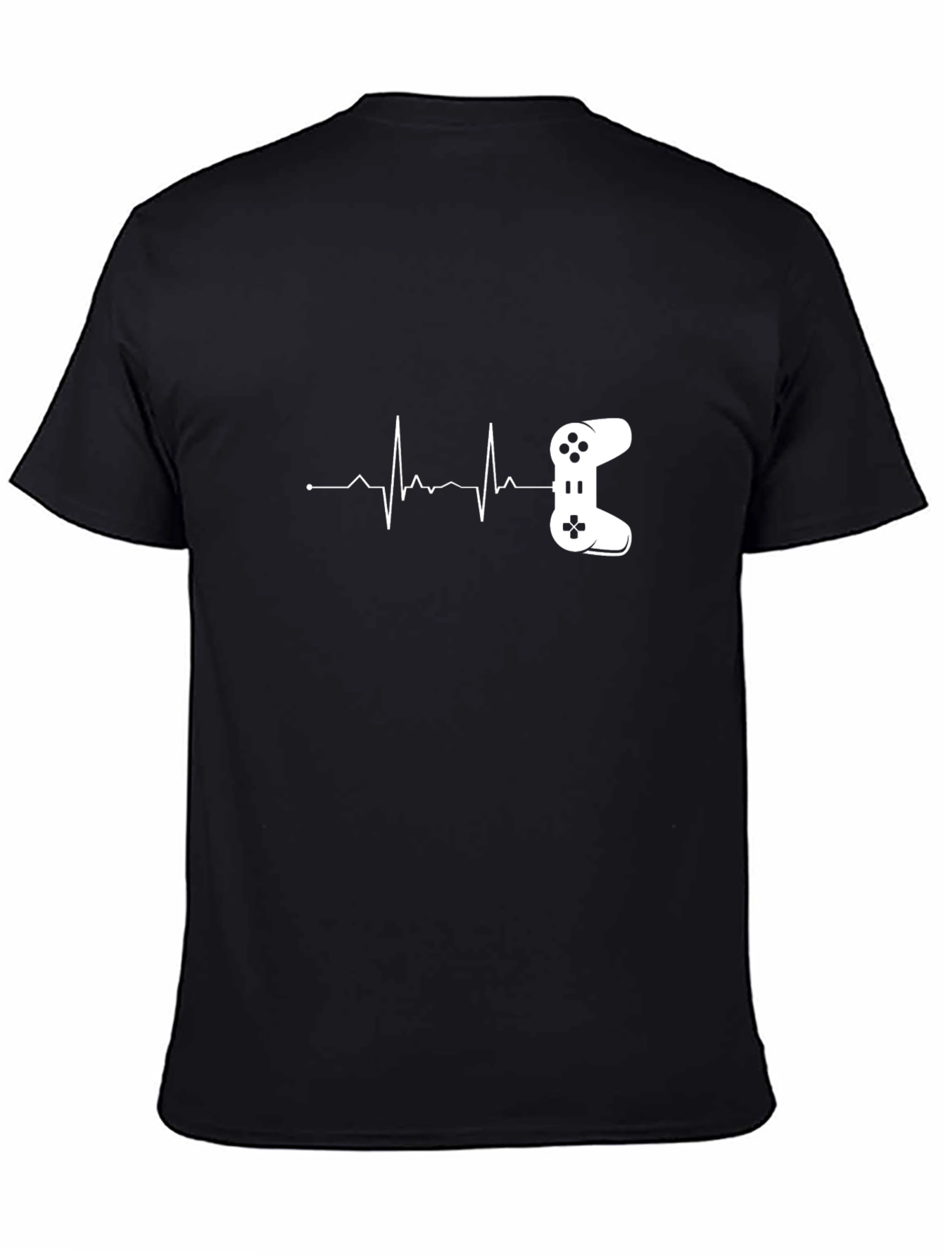 Gamer Heartbeat T-Shirt - Black Cotton Tee