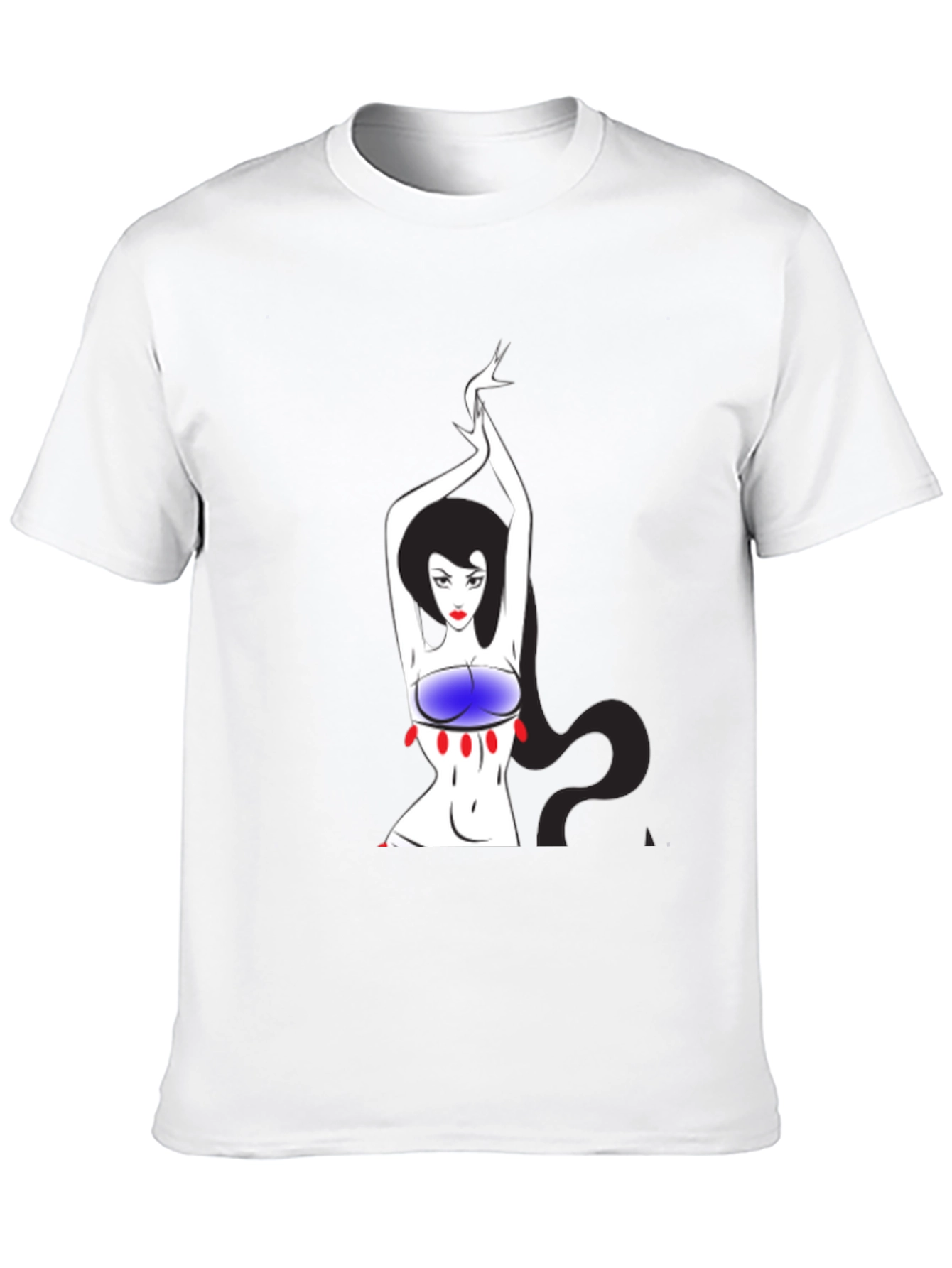 Unique Graphic T-Shirt - Artistic Woman Design