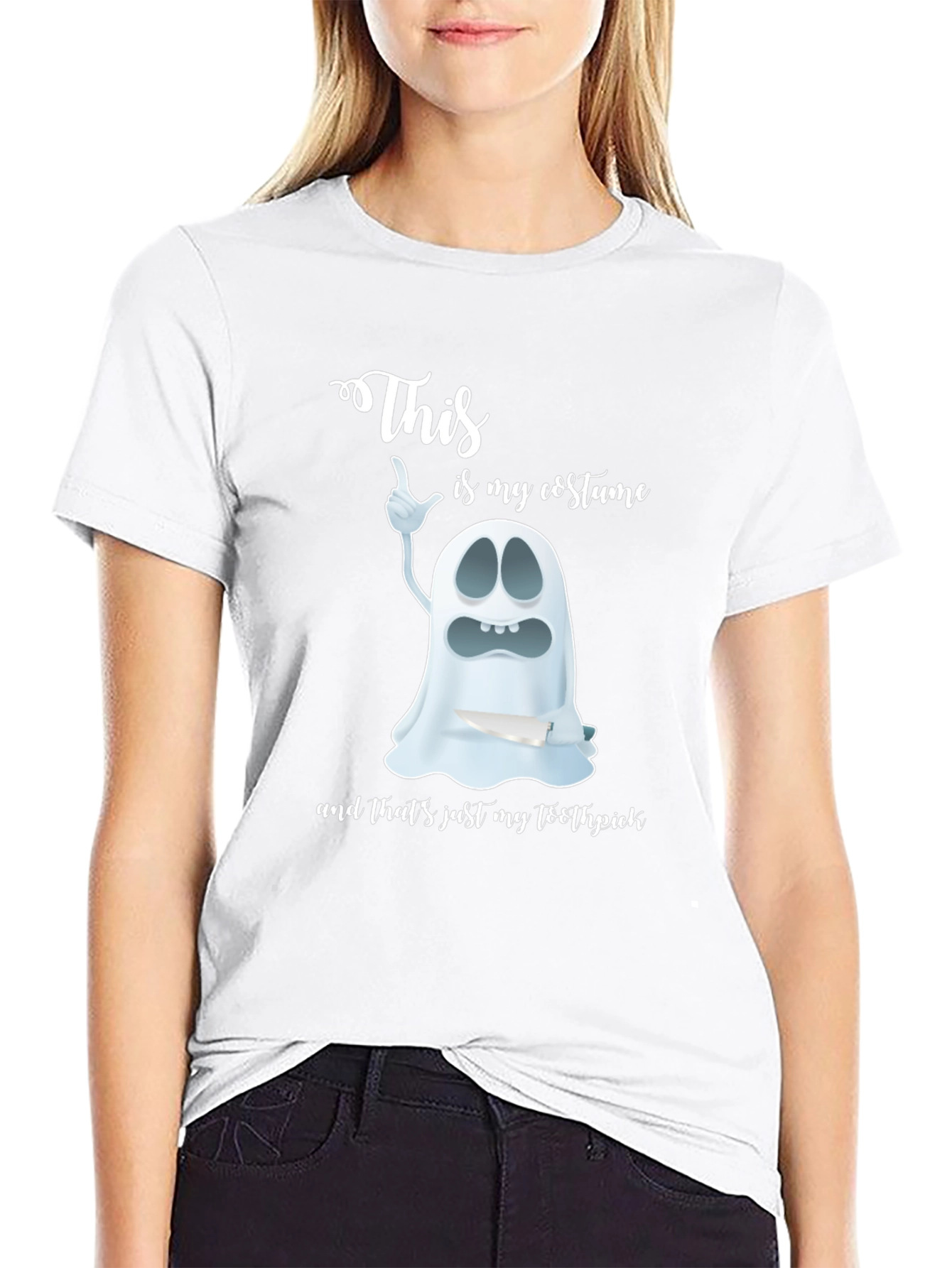 Funny Halloween Costume Ghost T-Shirt