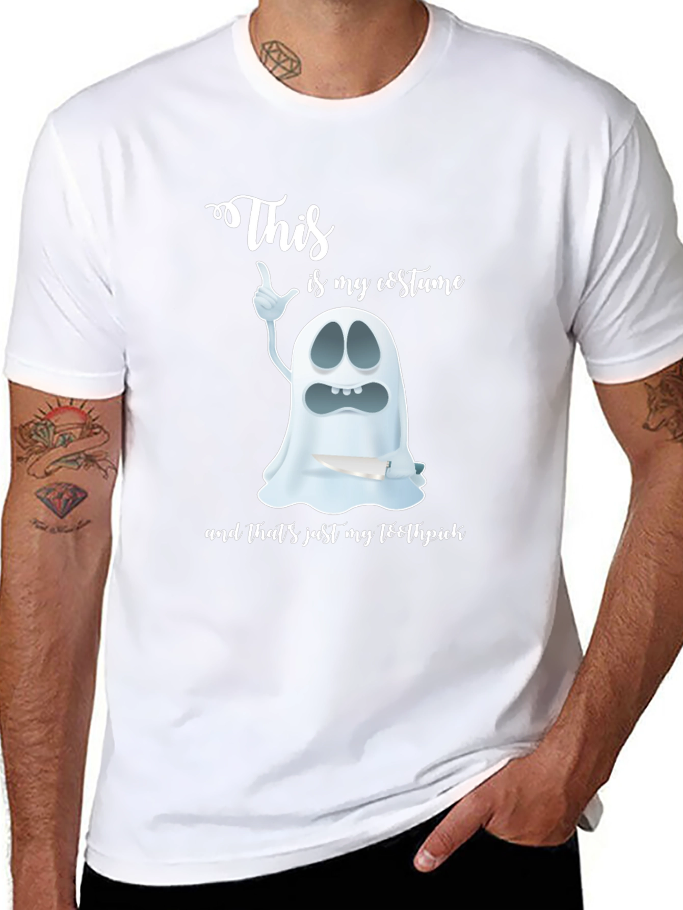 Funny Halloween Costume Ghost T-Shirt