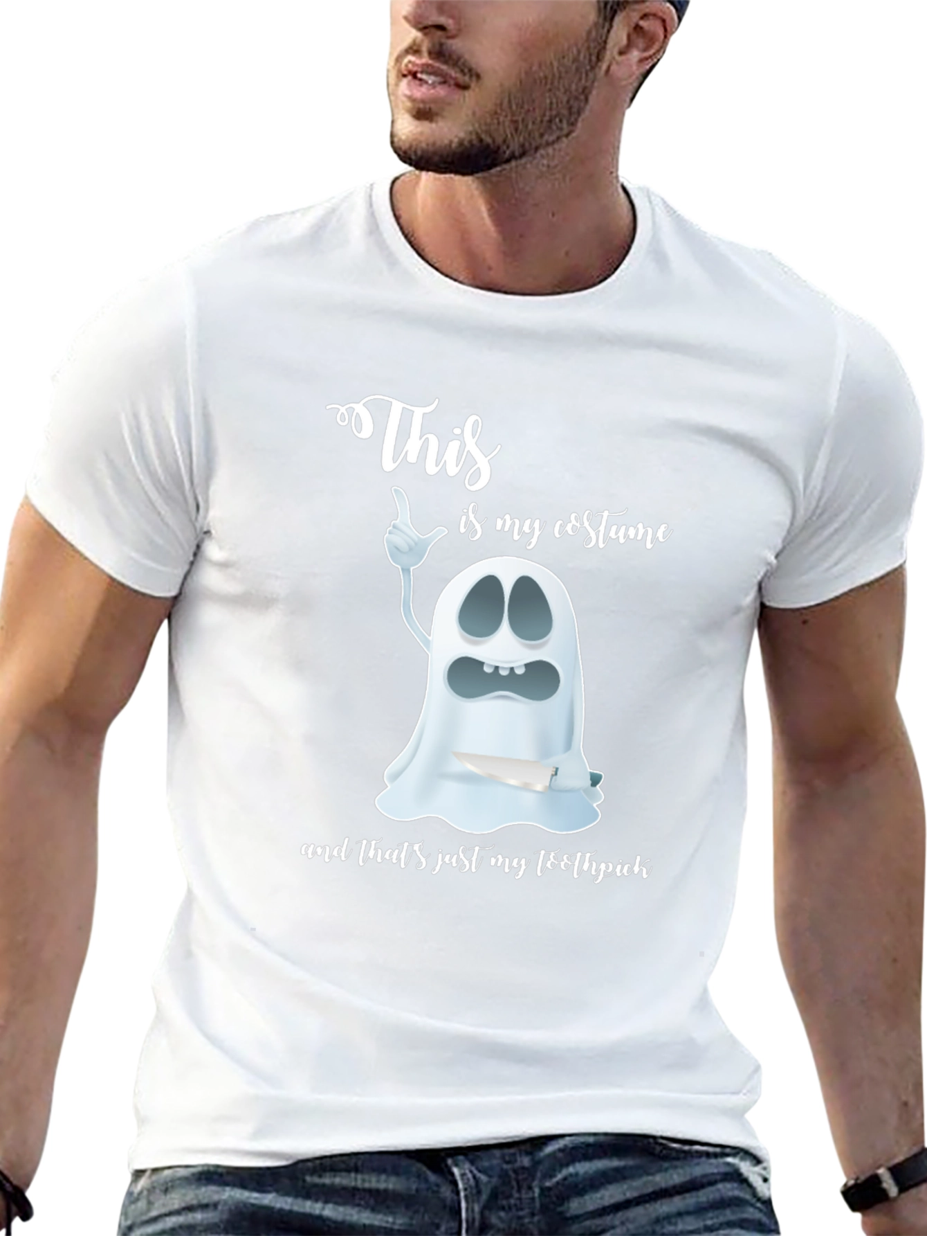 Funny Halloween Costume Ghost T-Shirt