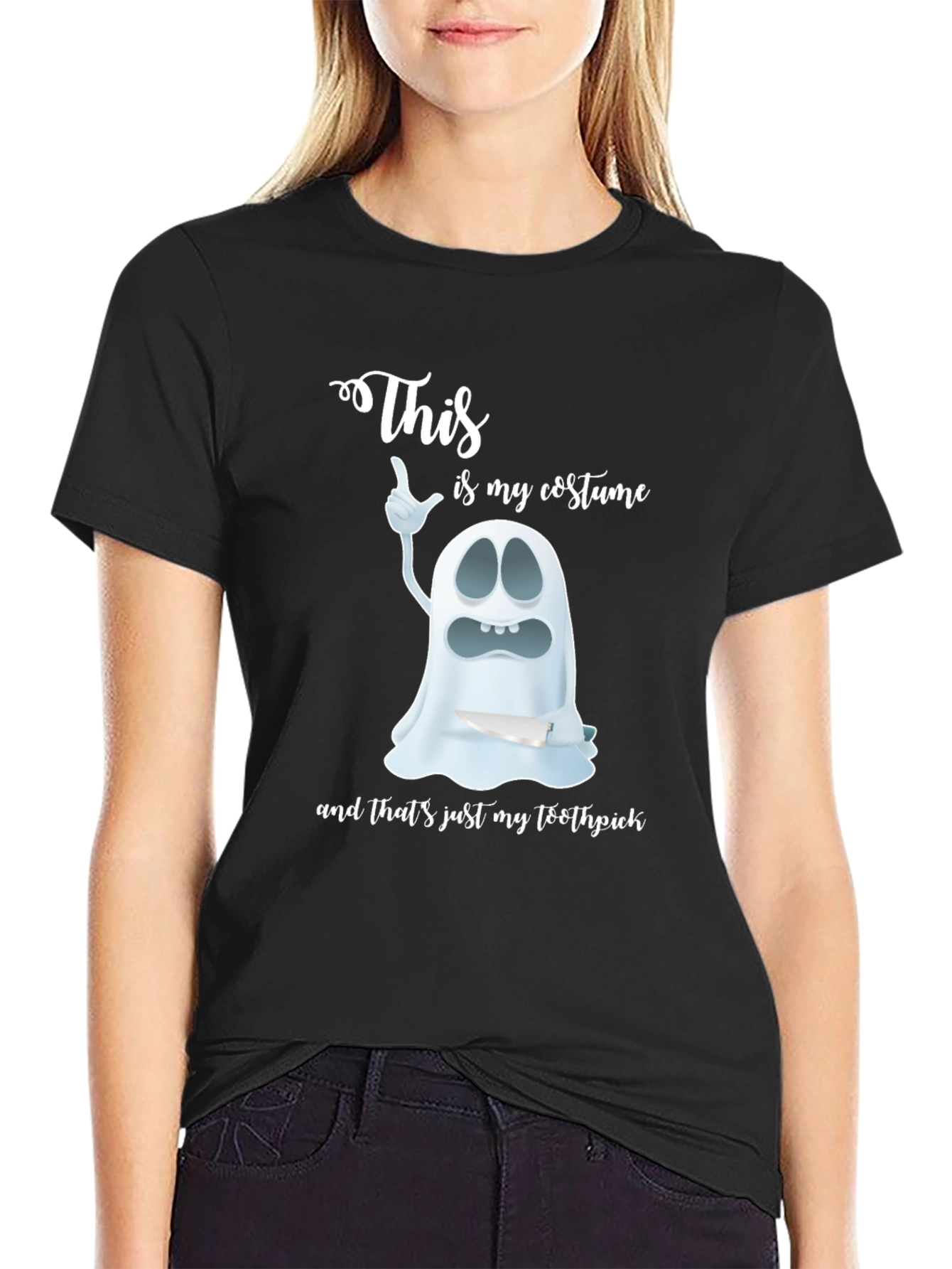 Funny Halloween Costume Ghost T-Shirt
