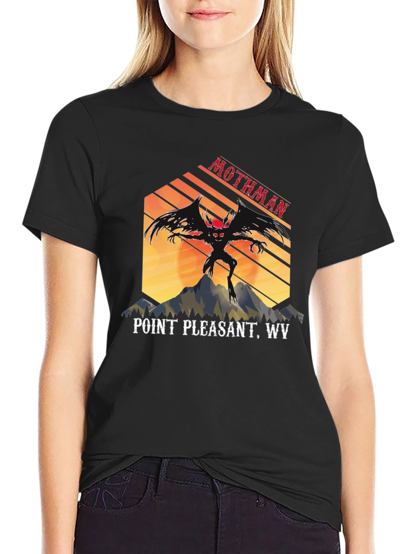 Mothman Point Pleasant WV Graphic T-Shirt