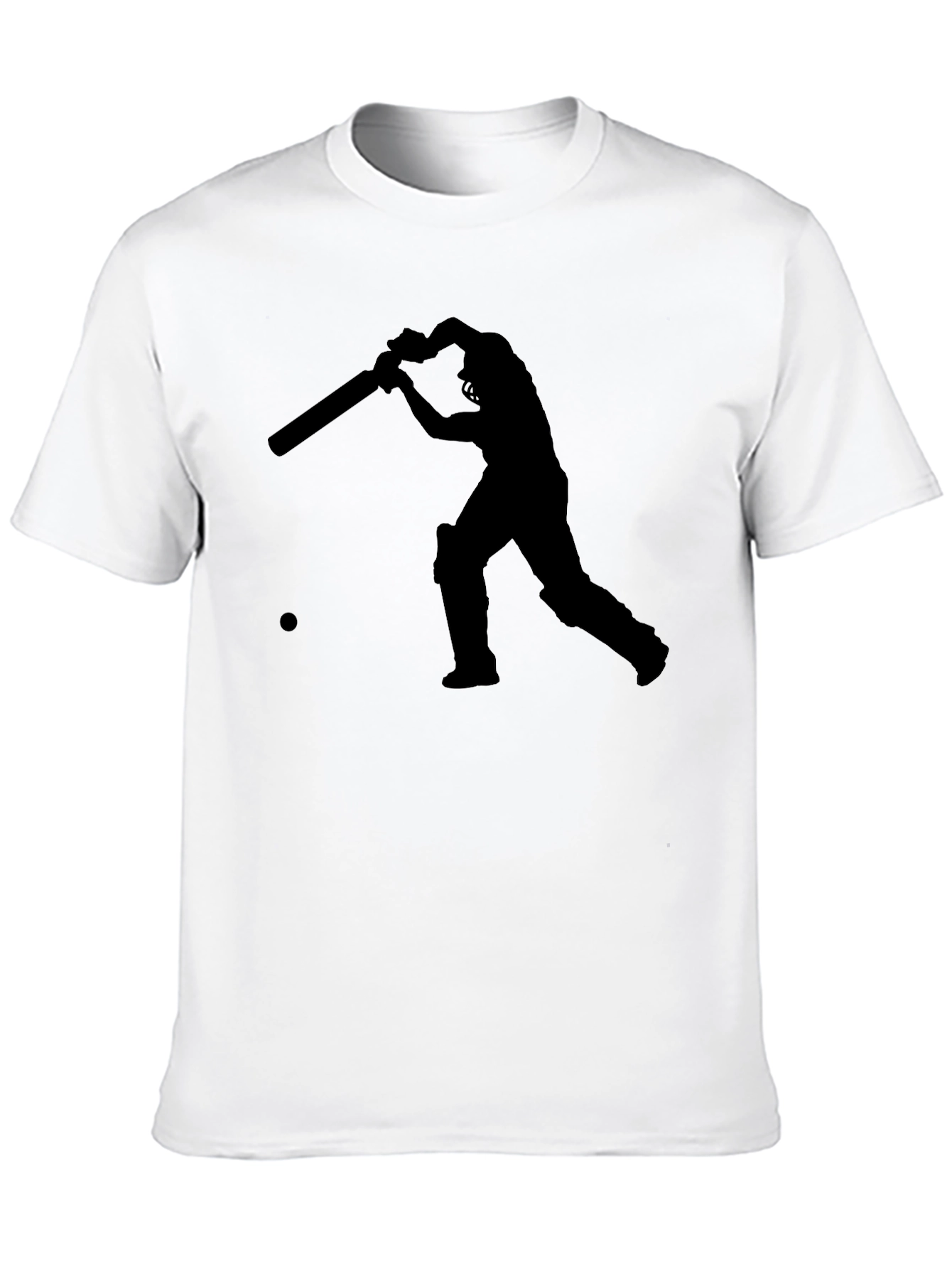 Cricket Player Silhouette Tee