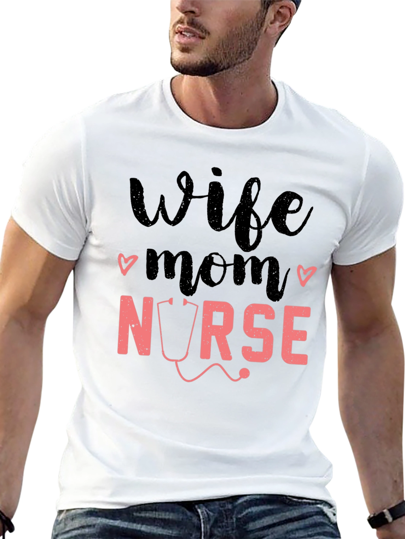 Wife Mom Nurse Graphic Tee