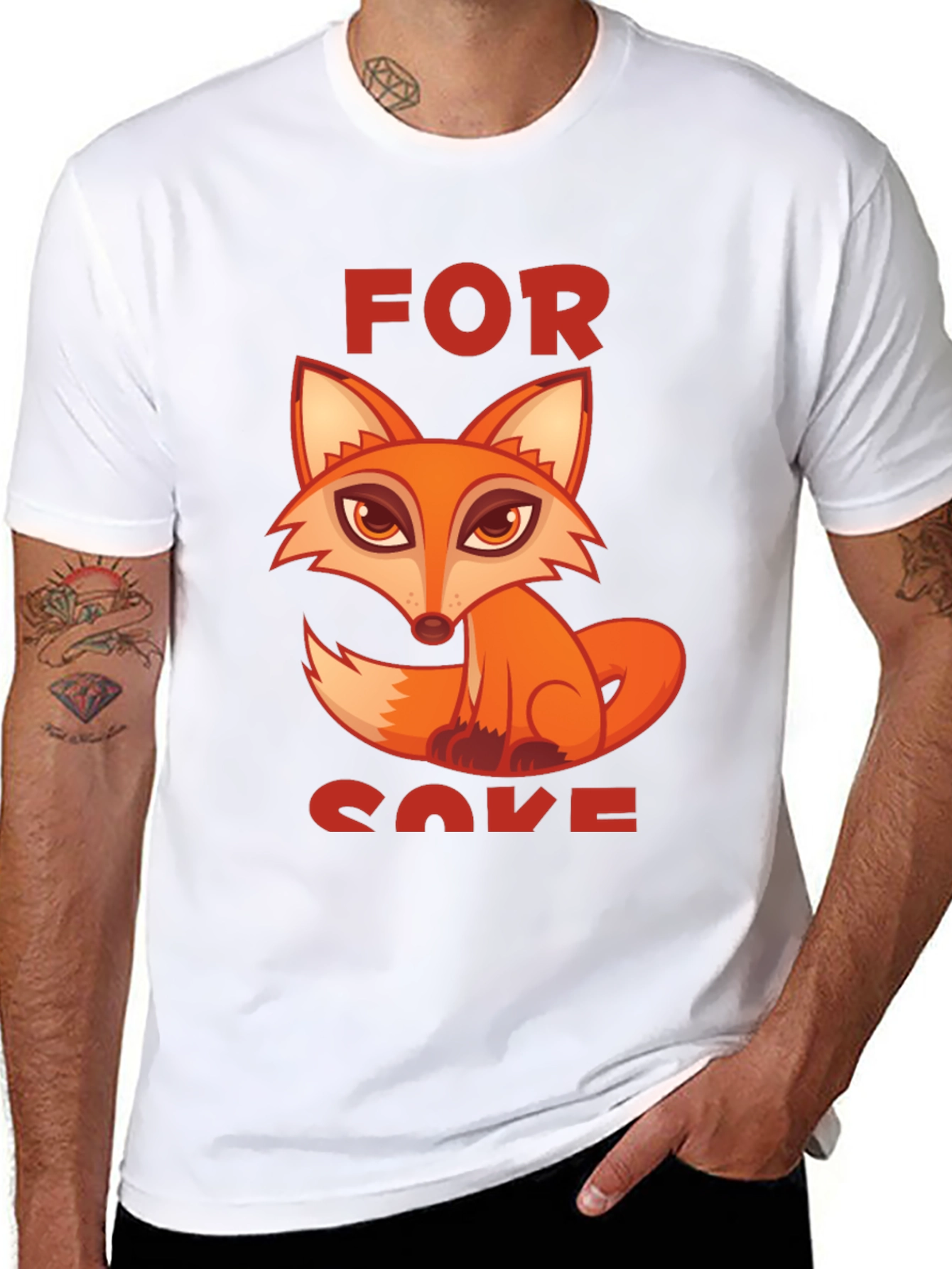 For Fox Sake T-Shirt - Novelty Design