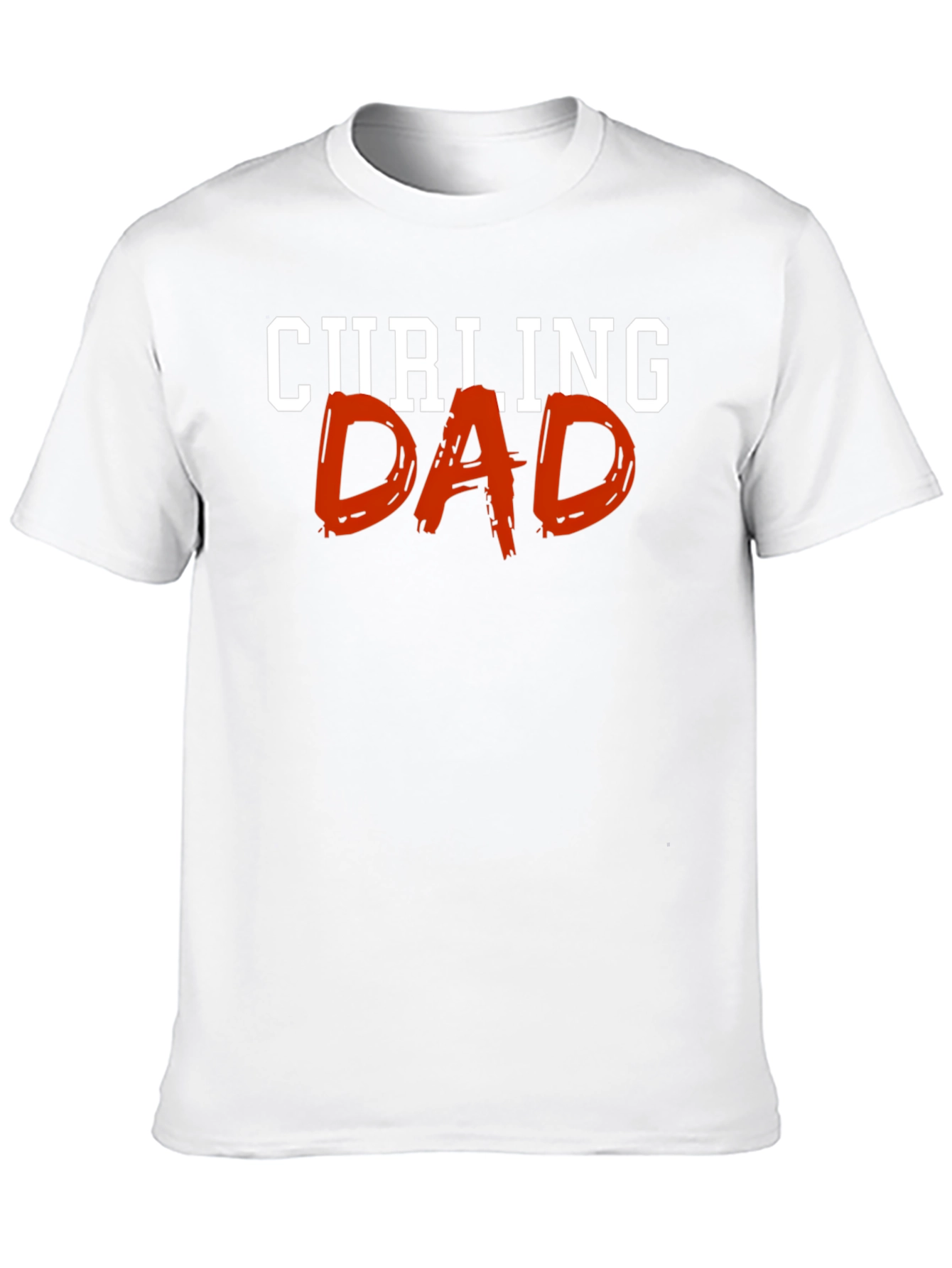Curling Dad Graphic T-Shirt - Black