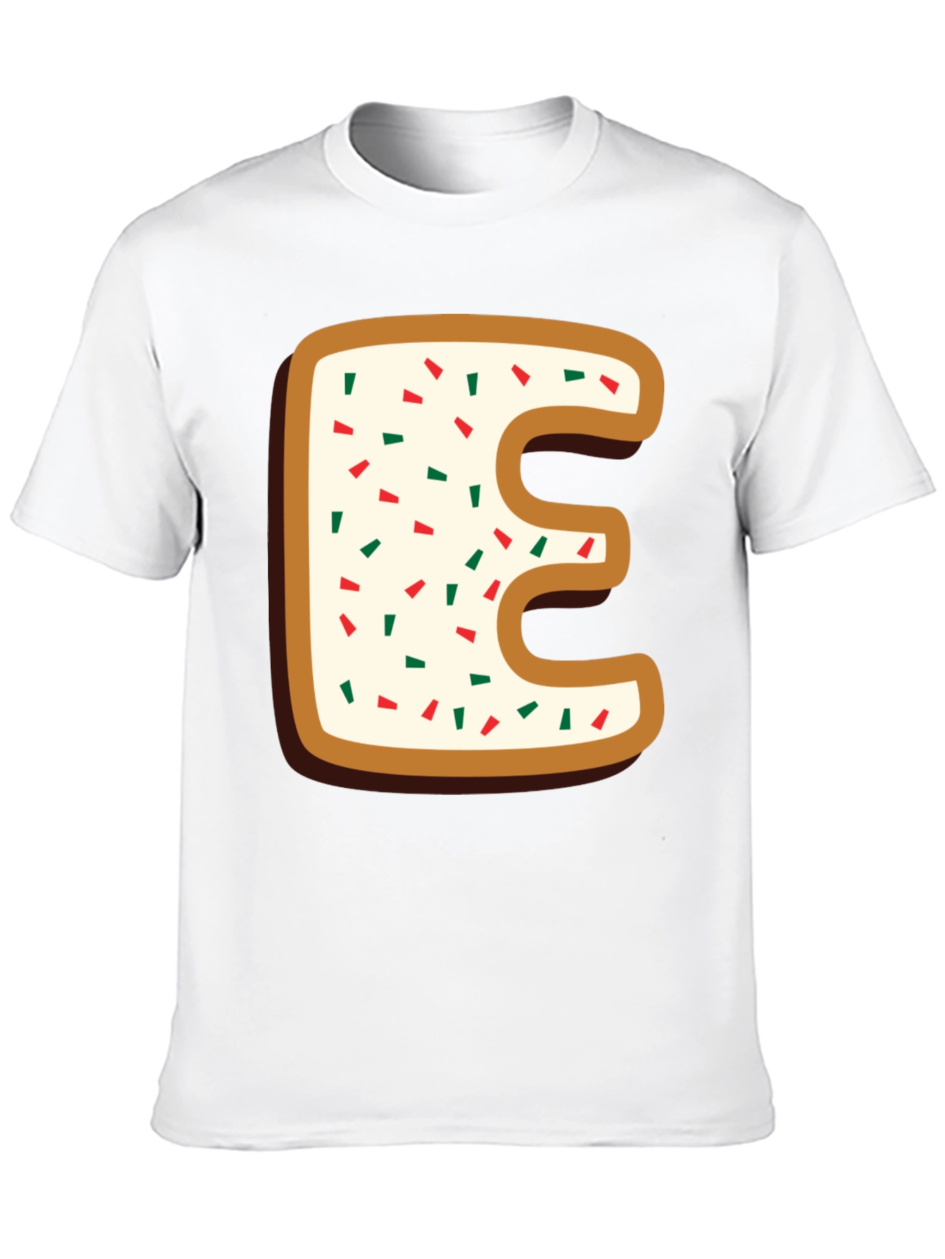 Letter E Cookie T-Shirt: Sweet & Stylish!