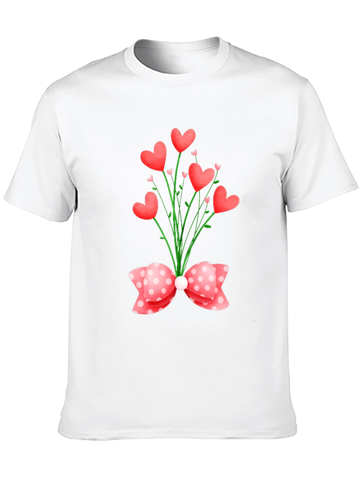 Heart Bouquet Graphic Tee - Valentines Day Special