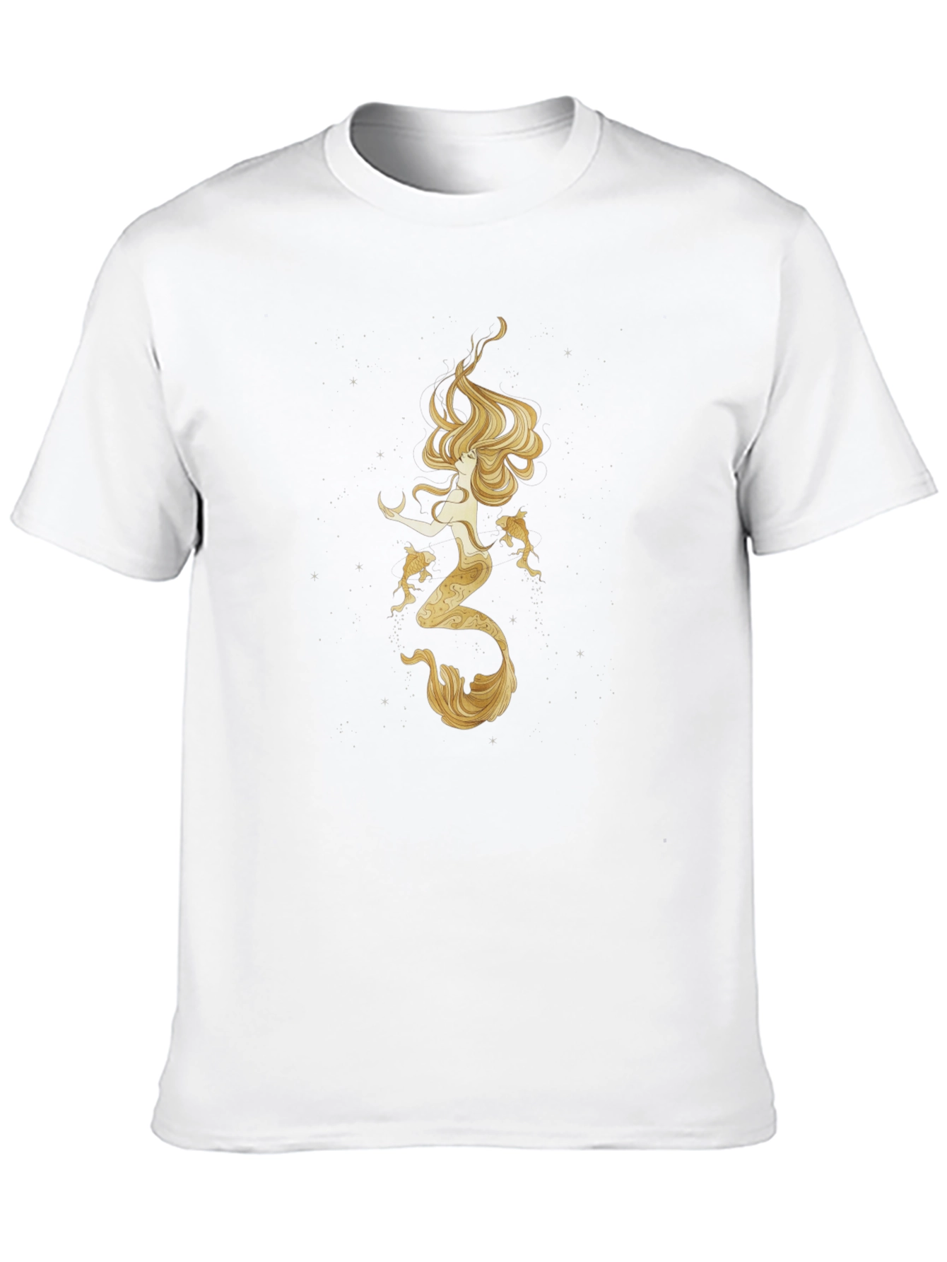 Mermaid Graphic Tee - Black Cotton